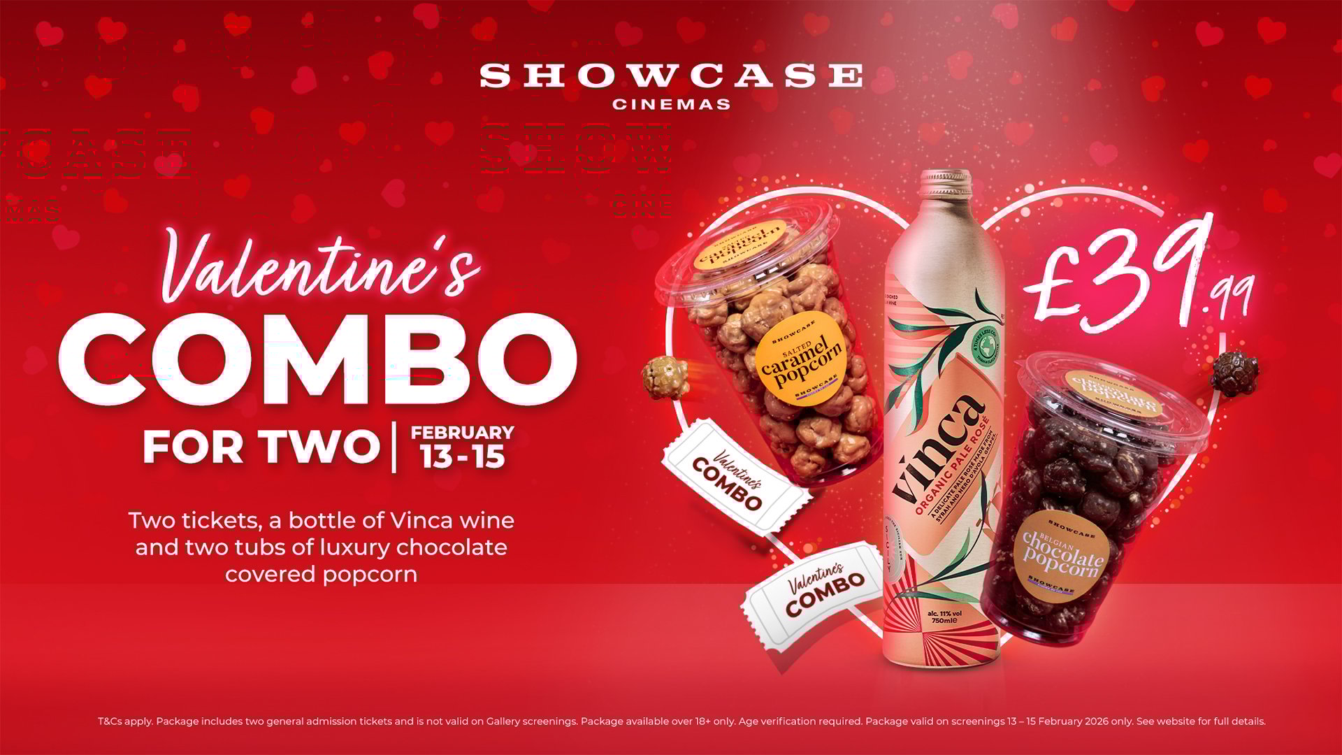 Valentine's Combo for two, £39.99