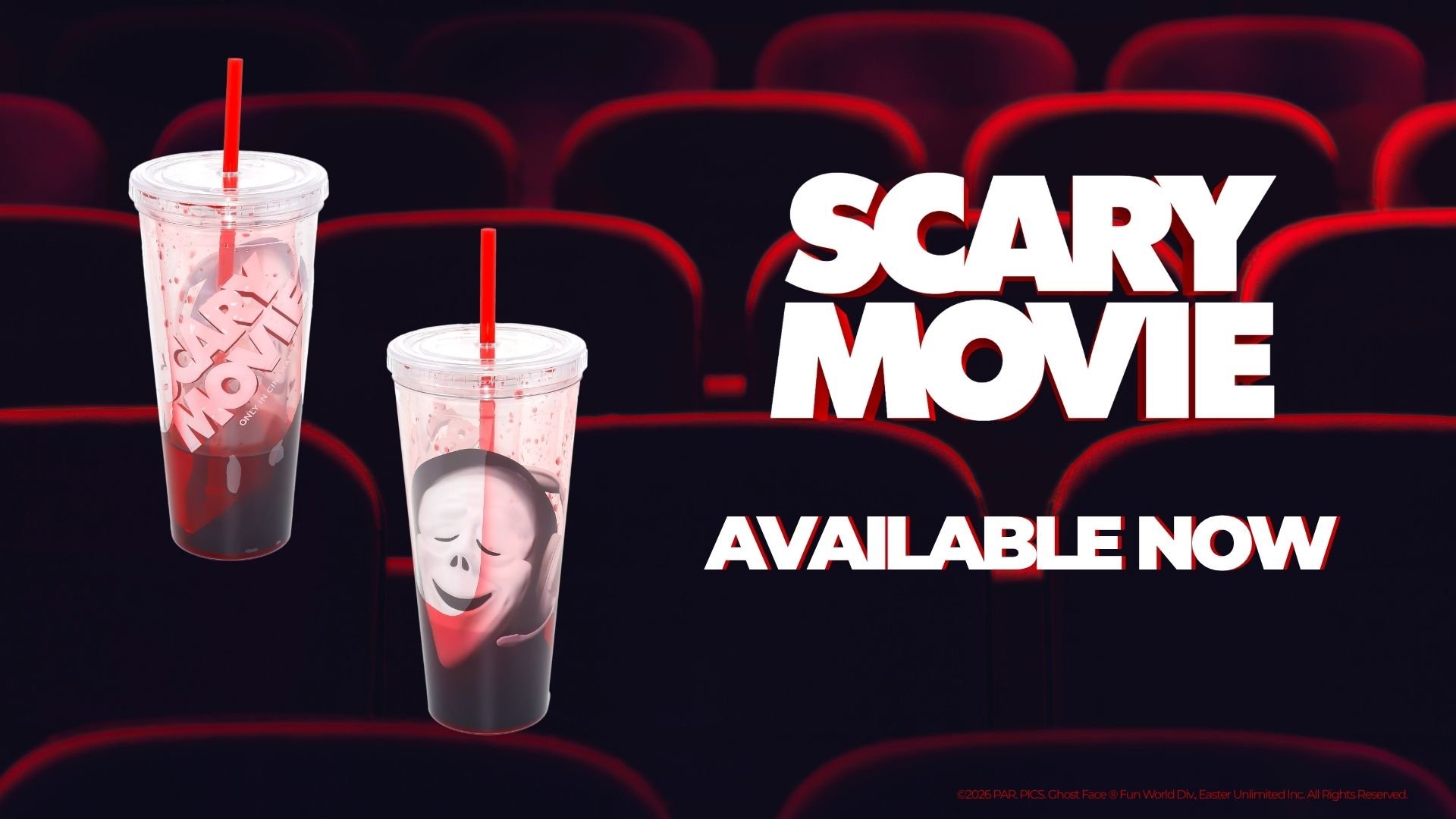 Scary Movie Ghostface Cups