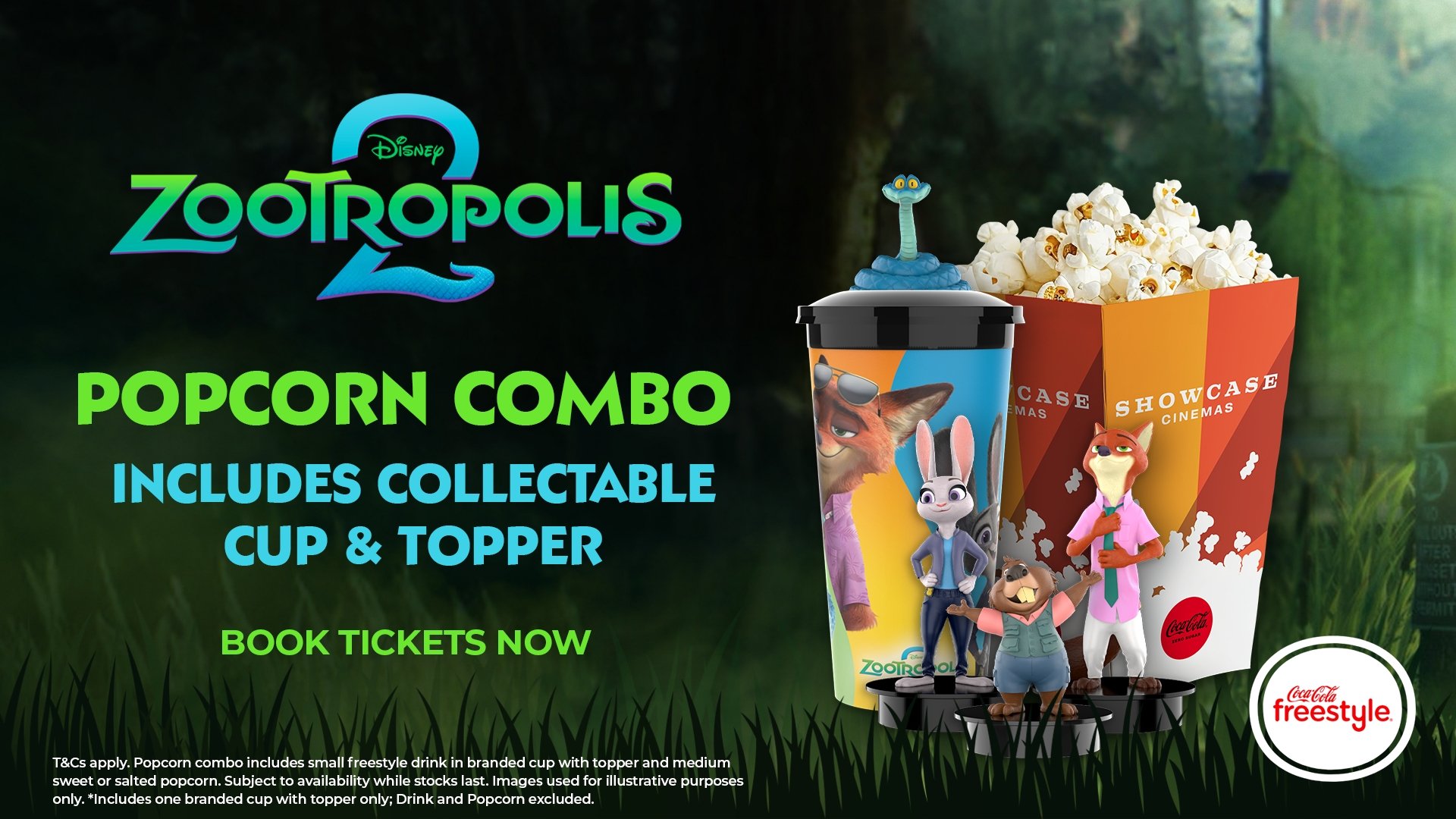 Zootropolis 2 Cups, Toppers and Popcorn Buckets