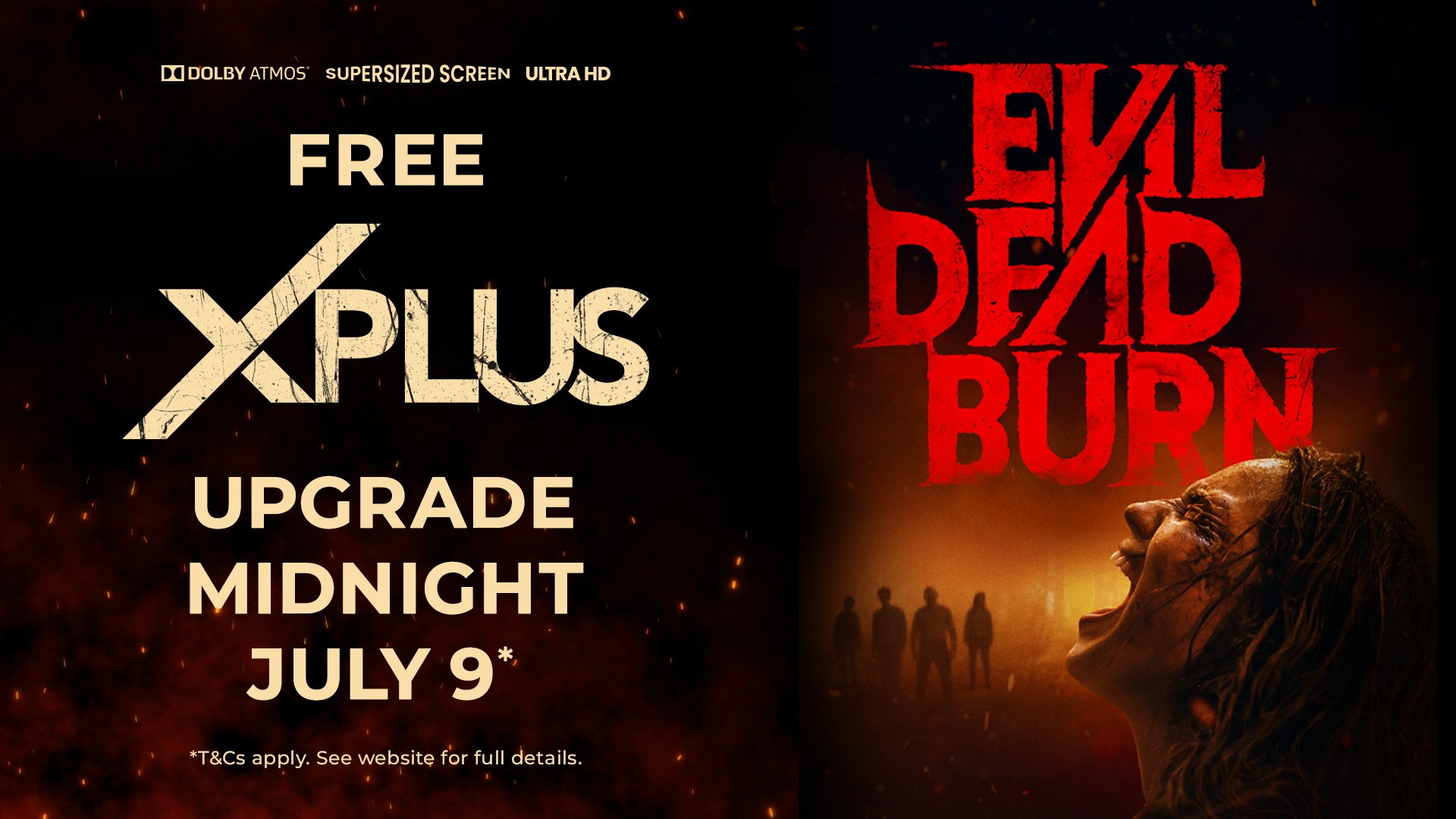 FREE XPlus upgrade to the midnight screening