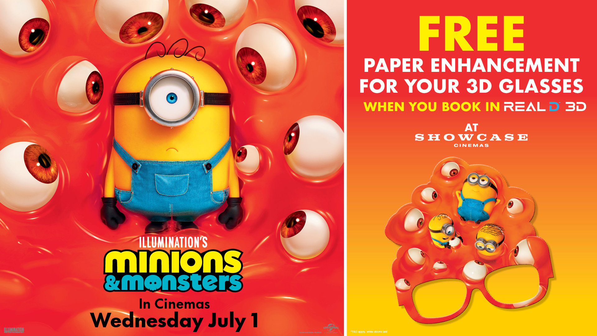 Grab your FREE 3D glasses paper enhancement