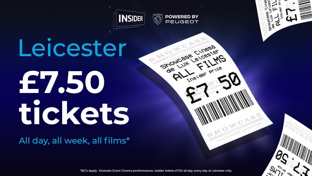 £7.50 Tickets All Films, Tues-Sun