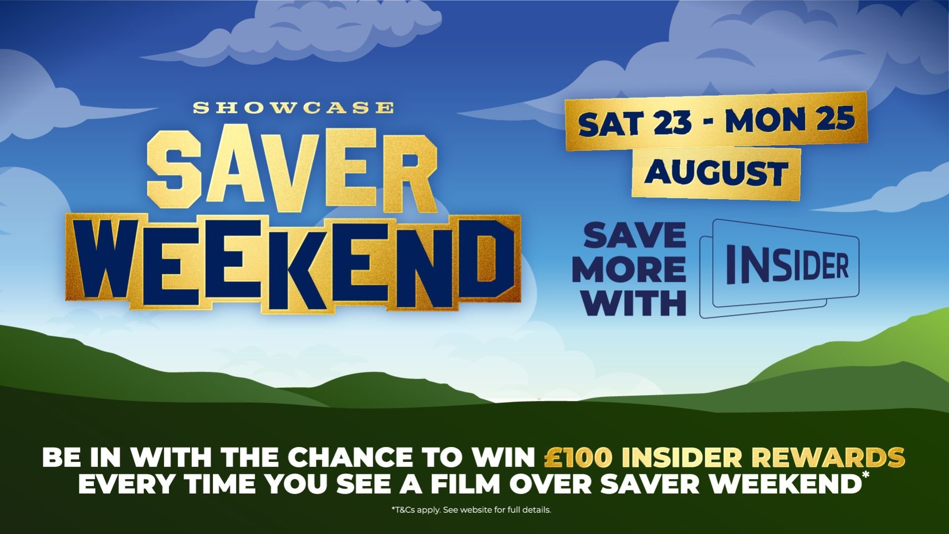 Saver Weekend 23-25 August!