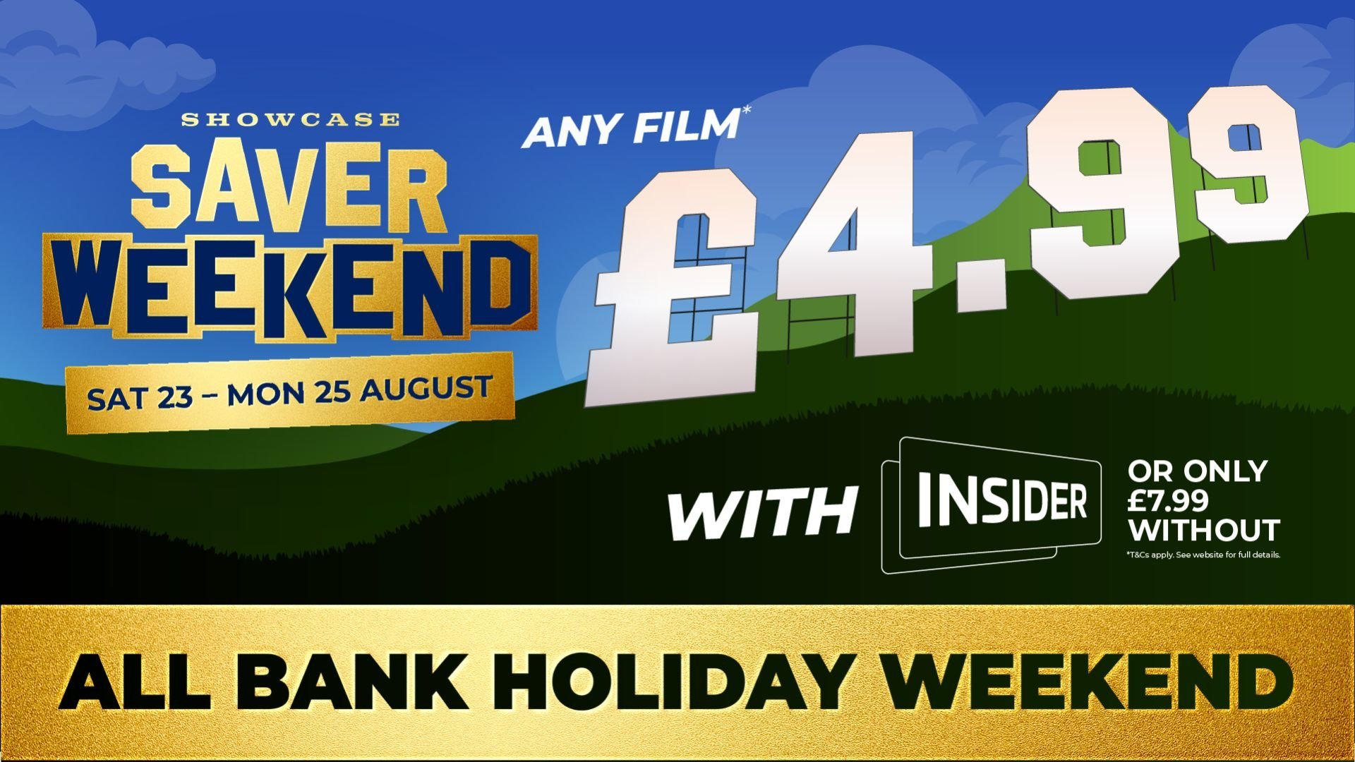 Any film £4.99 this Saver Weekend!