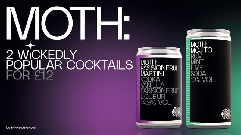Two wickedly popular MOTH cocktails for £12*
