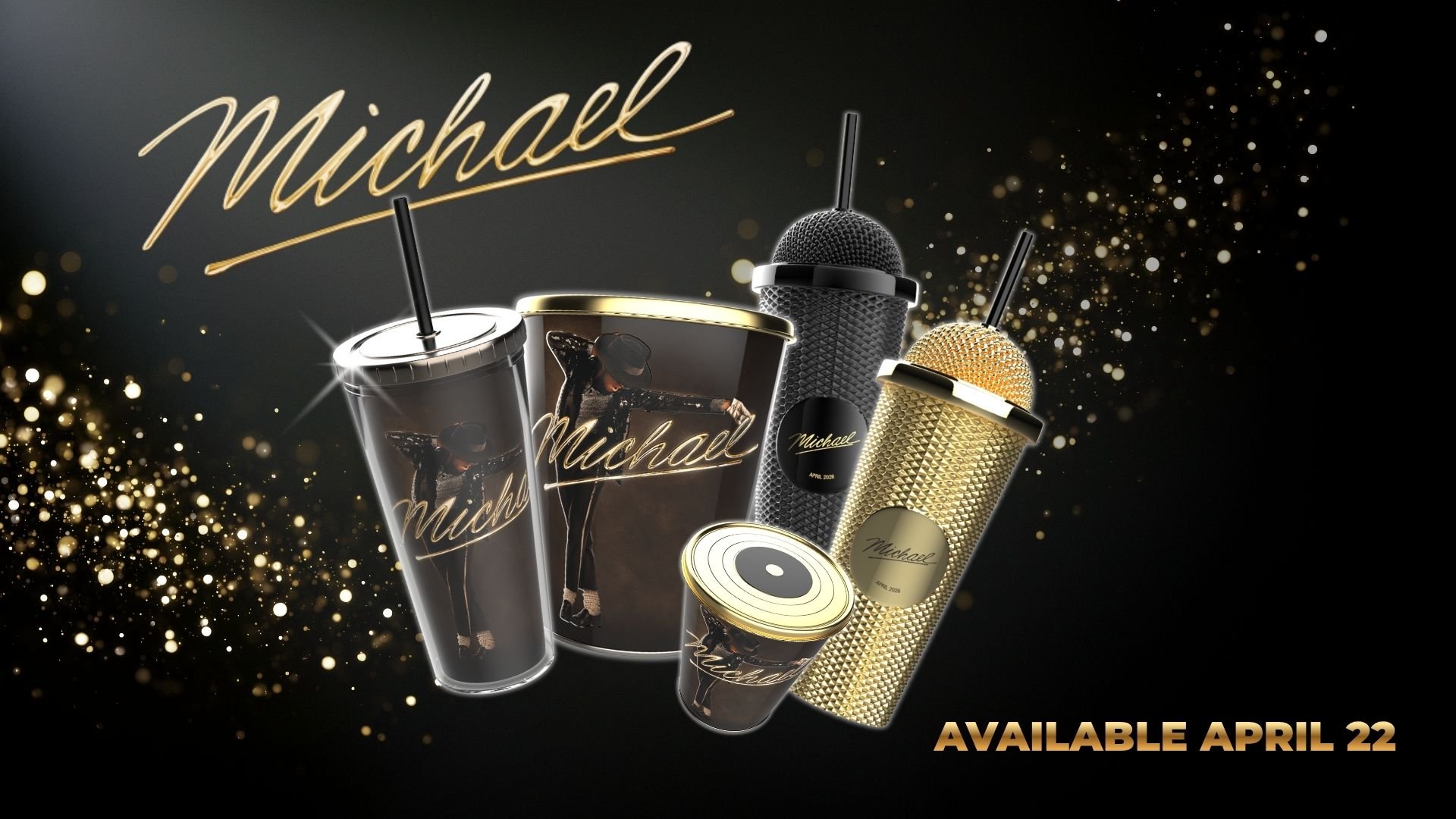 Michael Popcorn Buckets & Cups 