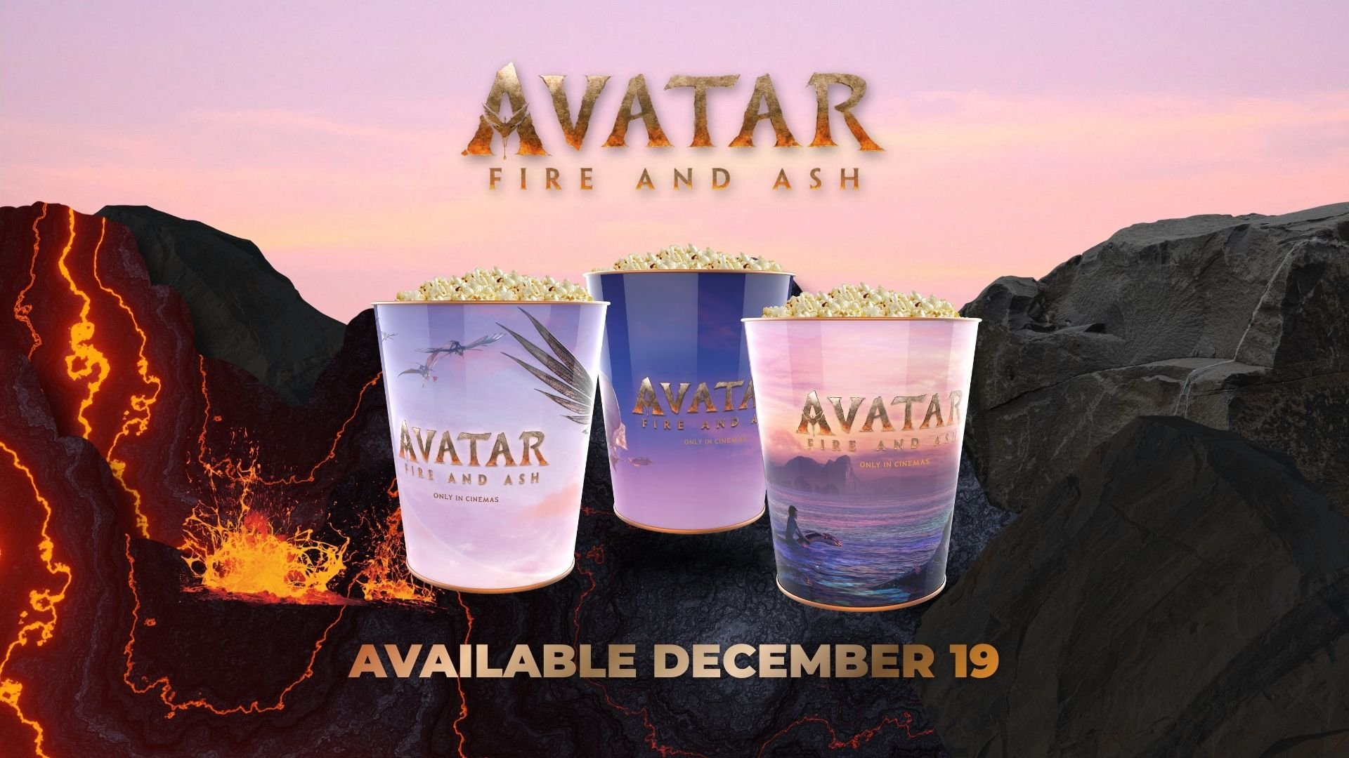 Avatar: Fire and Ash Popcorn Tins