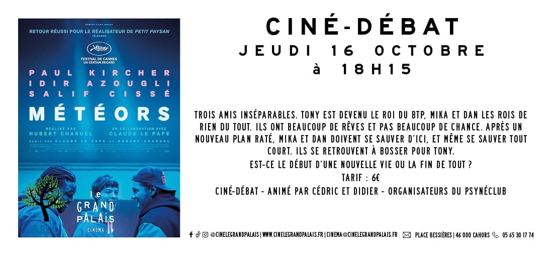 Ciné débat : Météors