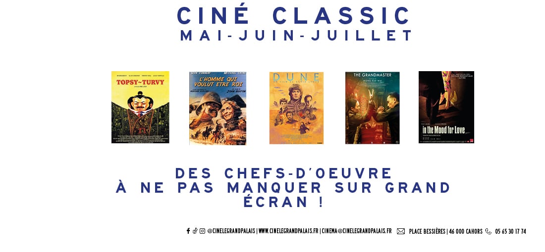 Ciné Classic programme MAI-JUIN-JUILLET 