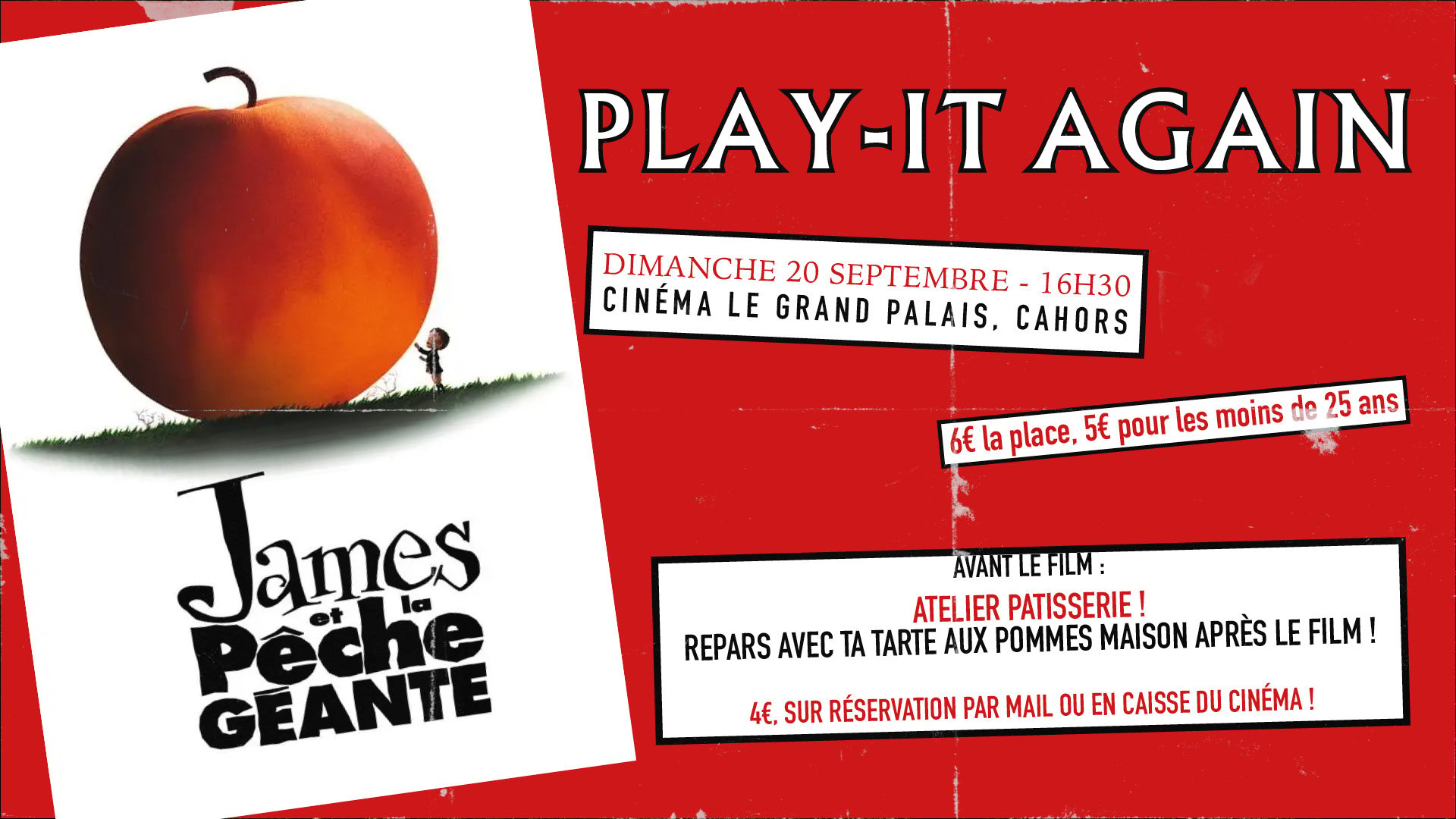 Atelier Pâtisserie James et la pêche géante