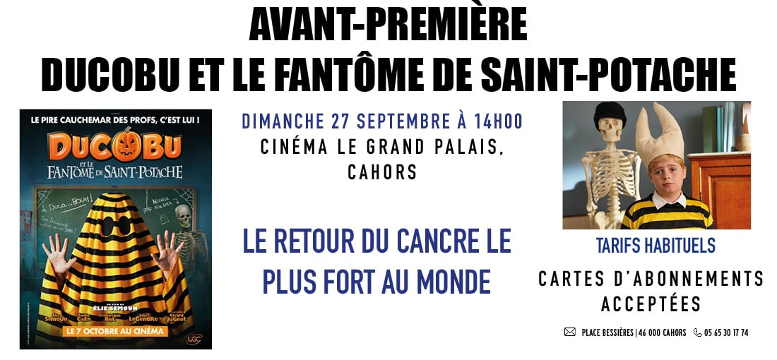 Avant-première - Ducobu VI : Le Fantôme de Saint-Potache
