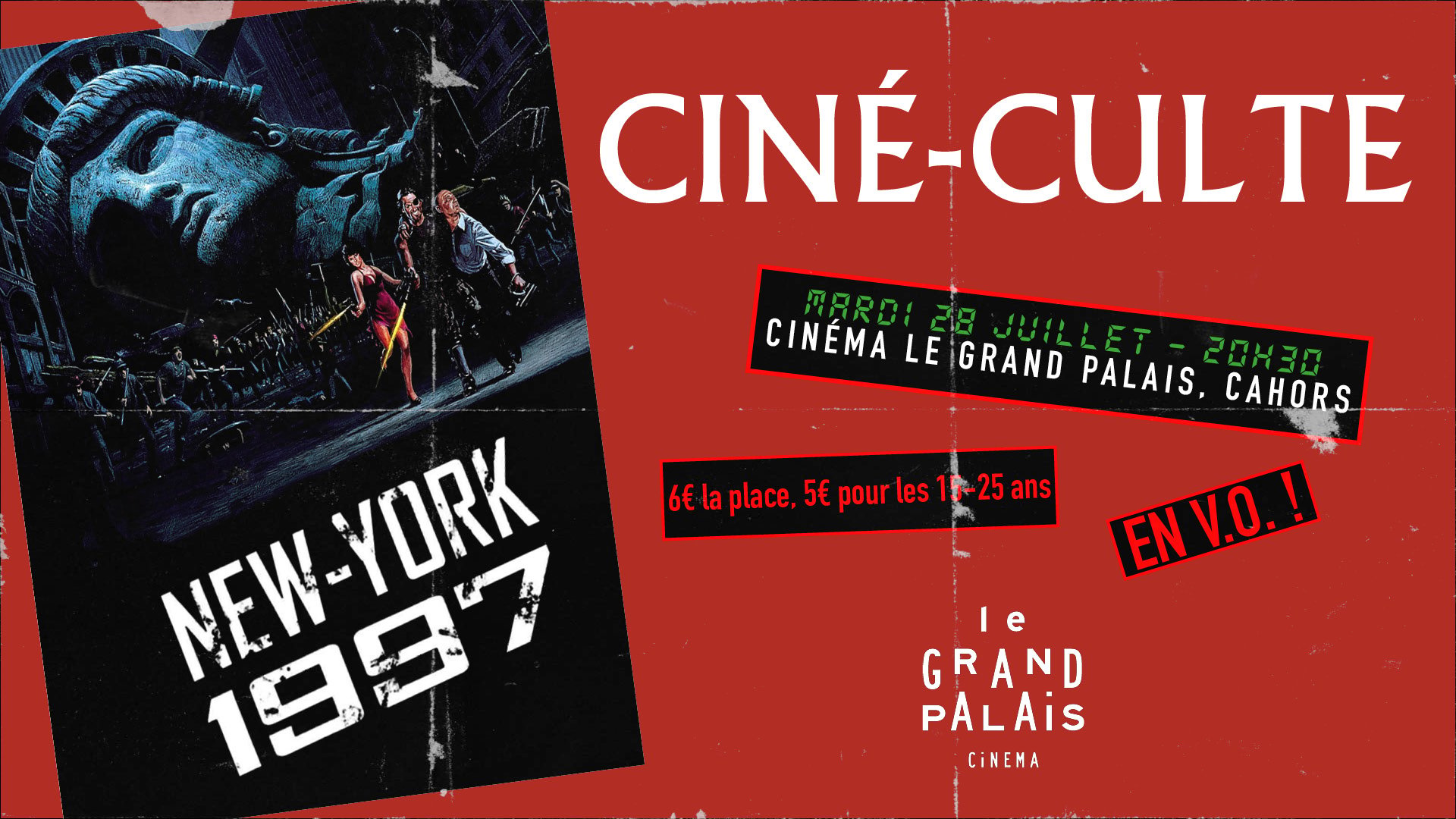 Ciné-Culte - NEW-YORK 1997 (Escape from New-York)