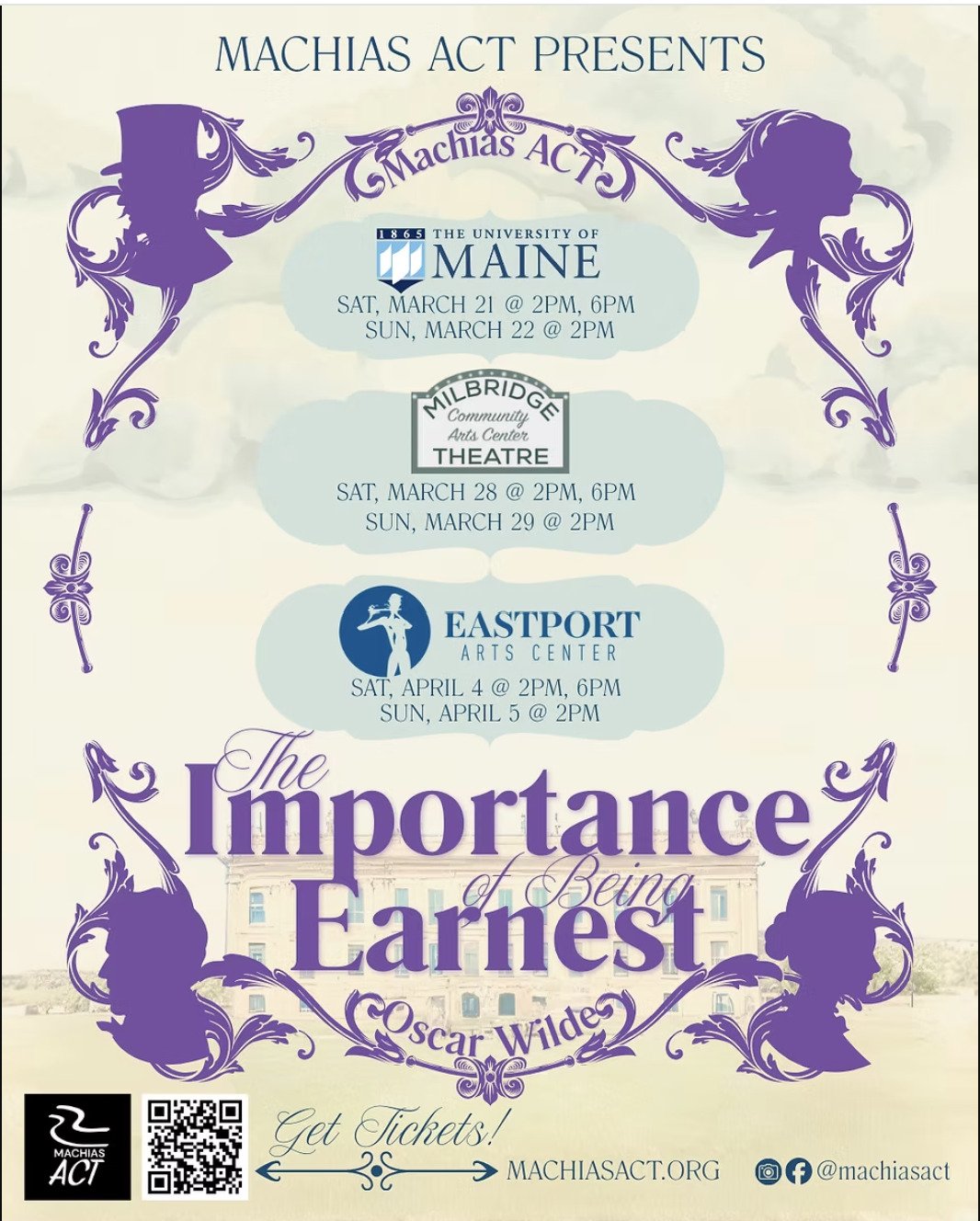 Live Theater - Machias ACT presents "The Importance of Being Earnest"