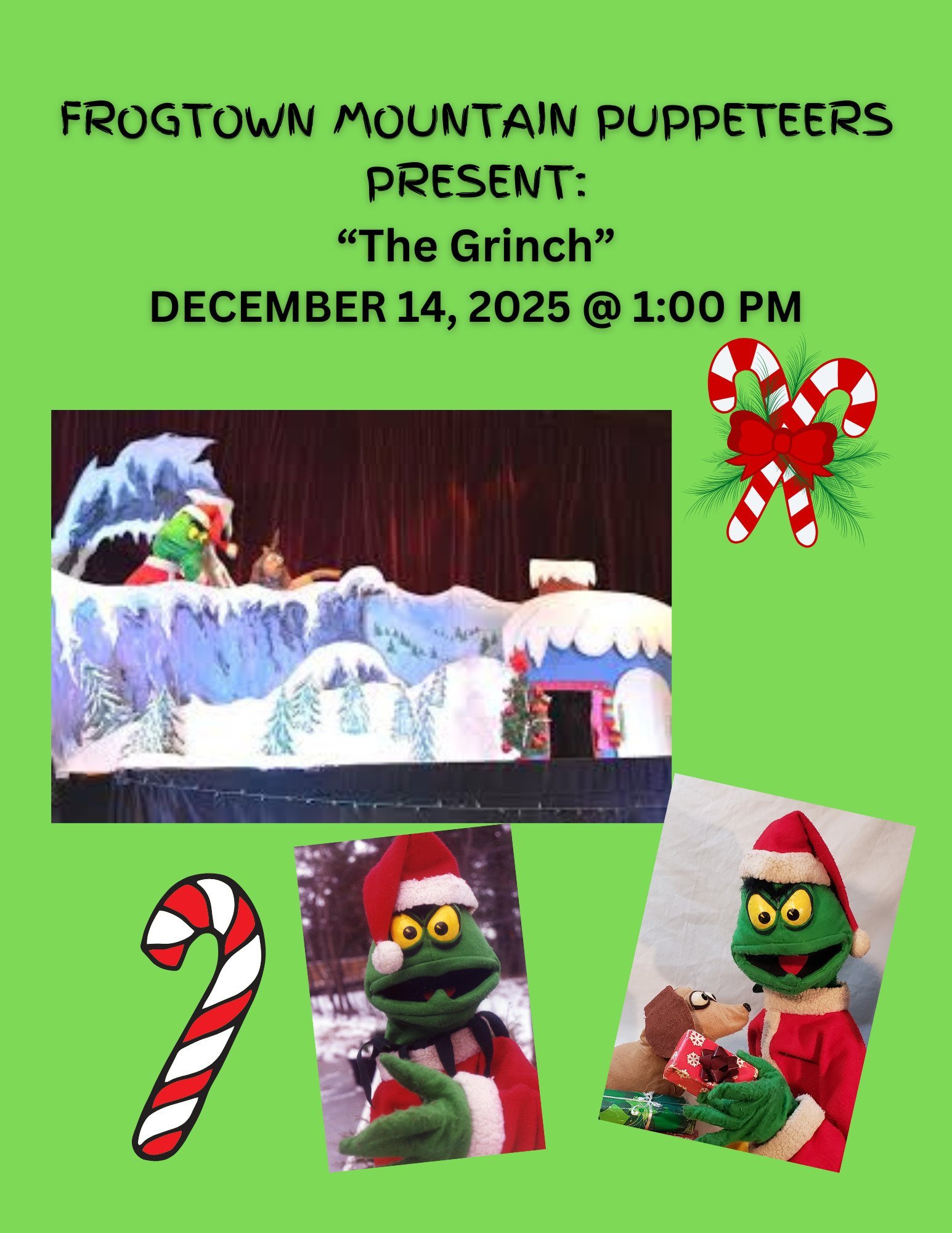 The Frogtown Mountain Puppeteers: "The Grinch Who Stole Christmas"