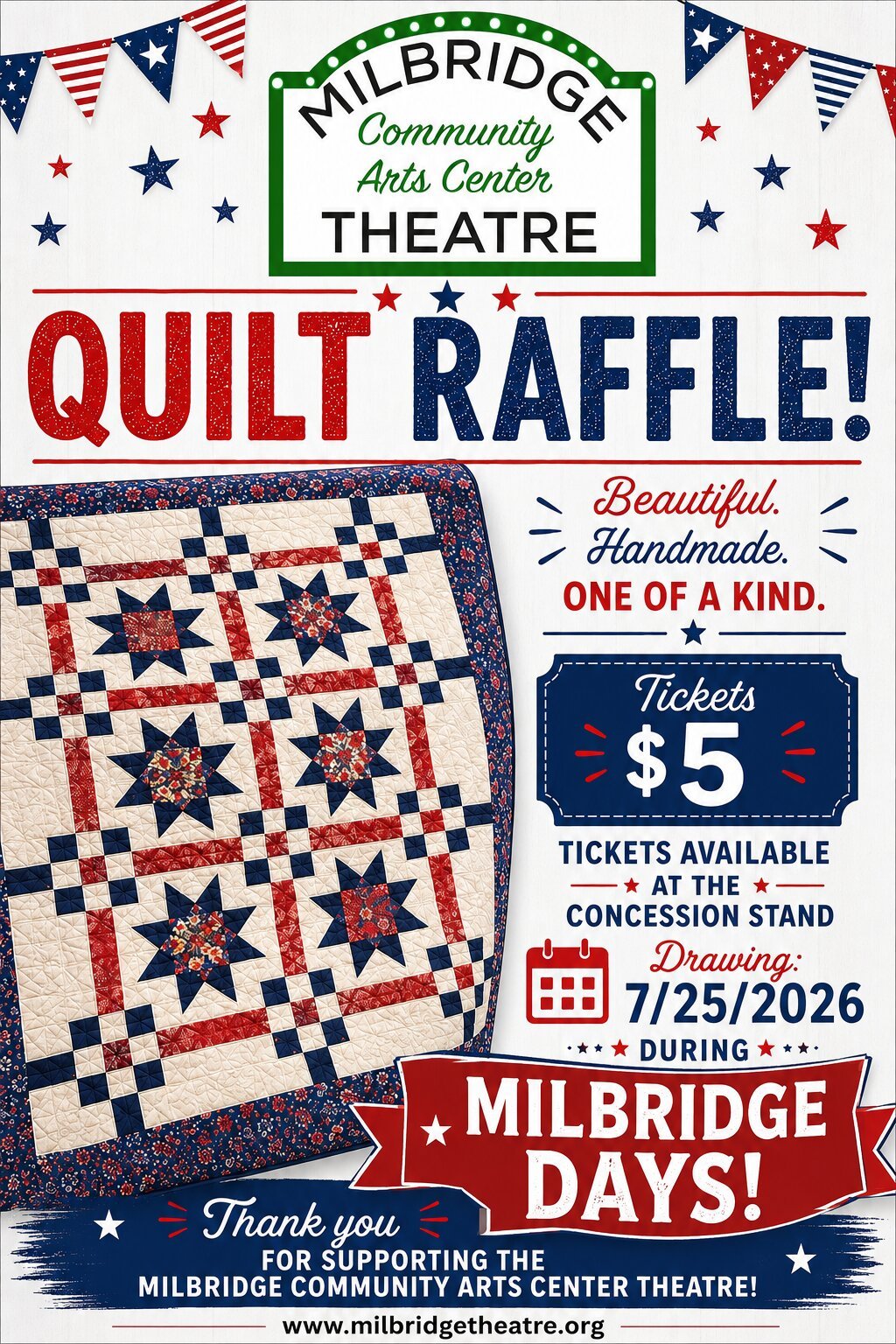 Stars, Stripes, & Stitches: Quilt Auction during Milbridge Days