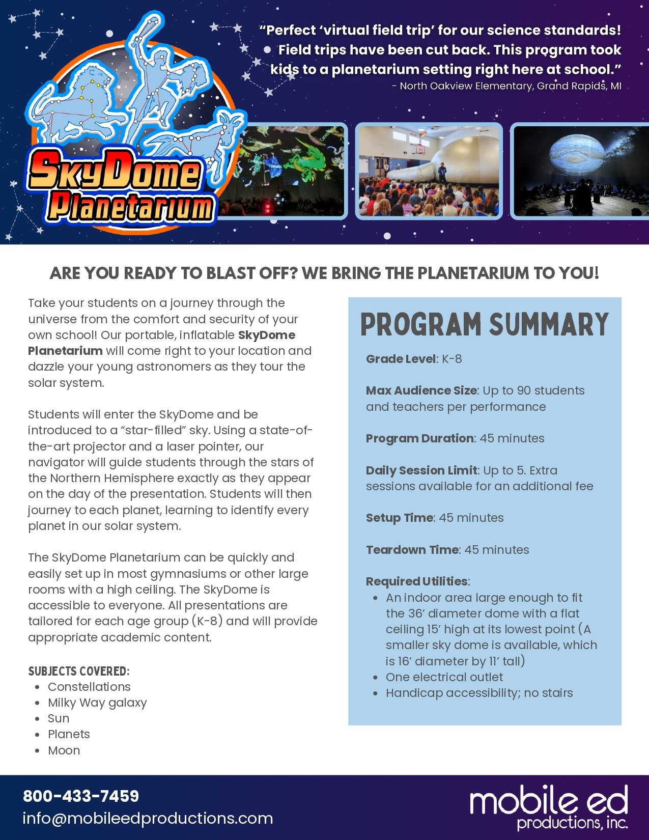 Coming Soon: SkyDome Planetarium