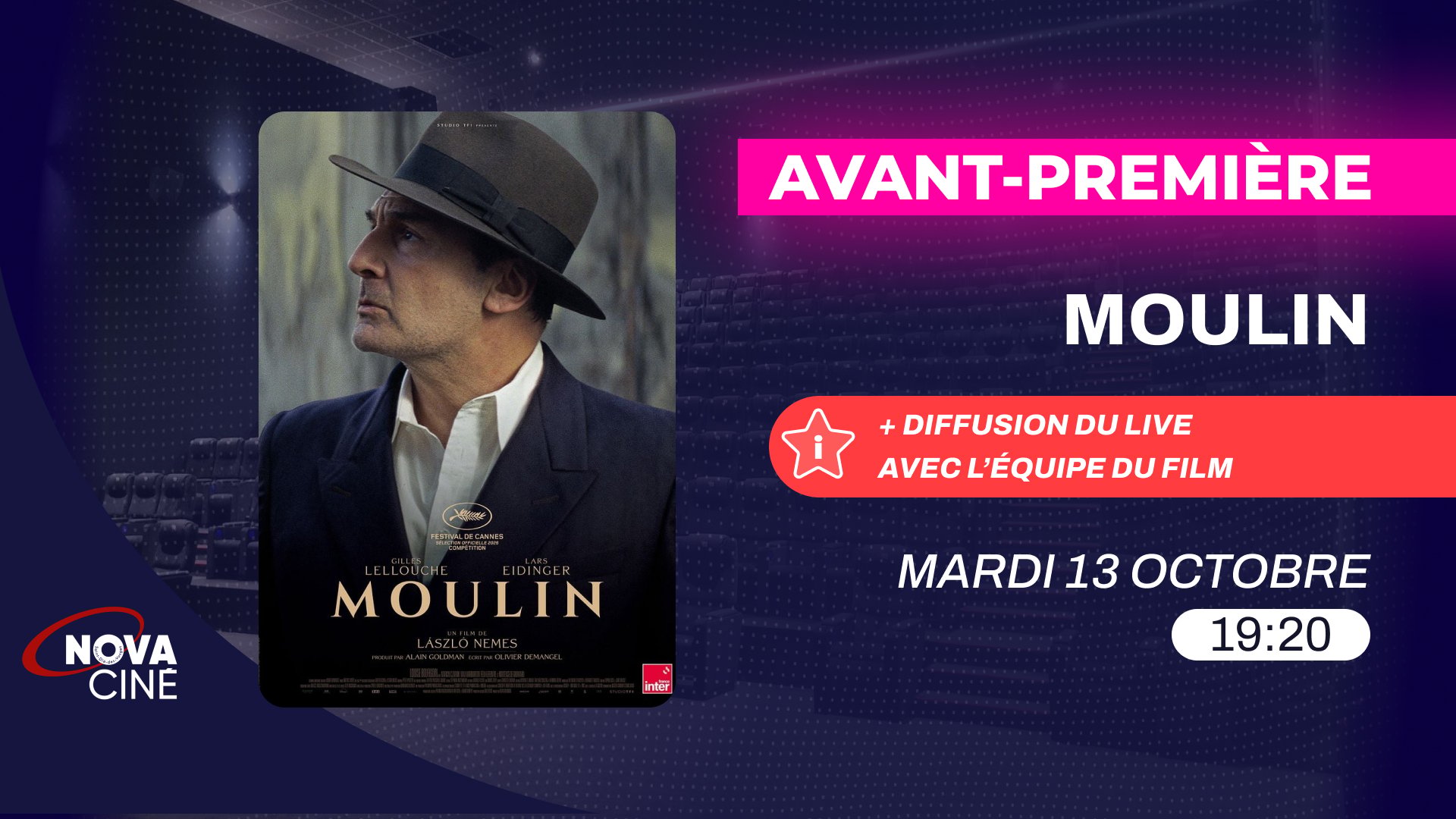 Moulin + live de l'équipe du film
