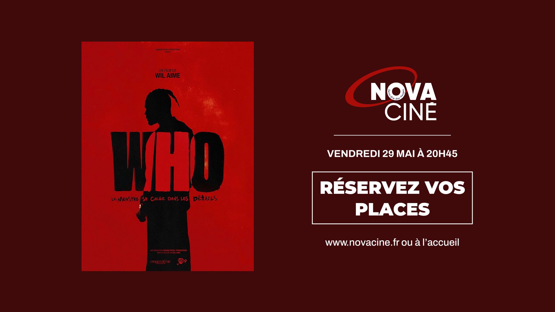 WHO - le film de Wil Aime au Nova Ciné