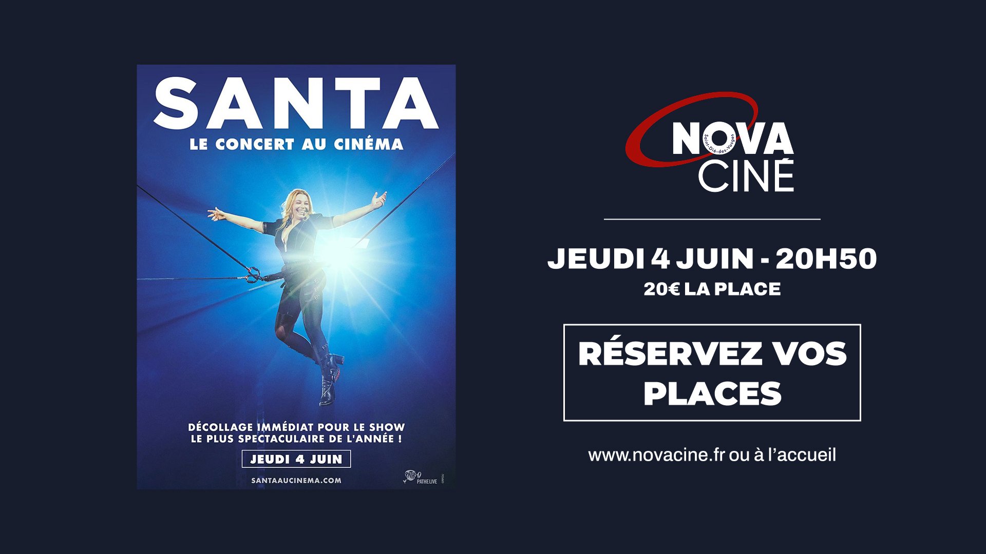 Santa - Le concert au Nova Ciné