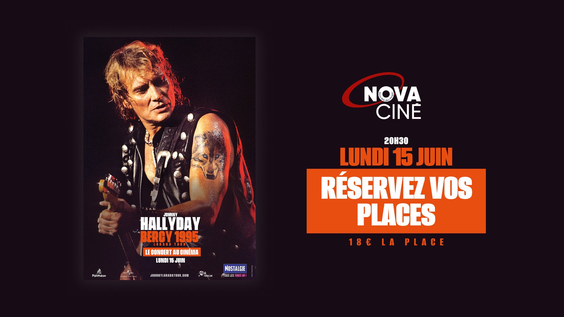 Johnny Hallyday, Lorada Tour - Bercy 1995 au Cinéma