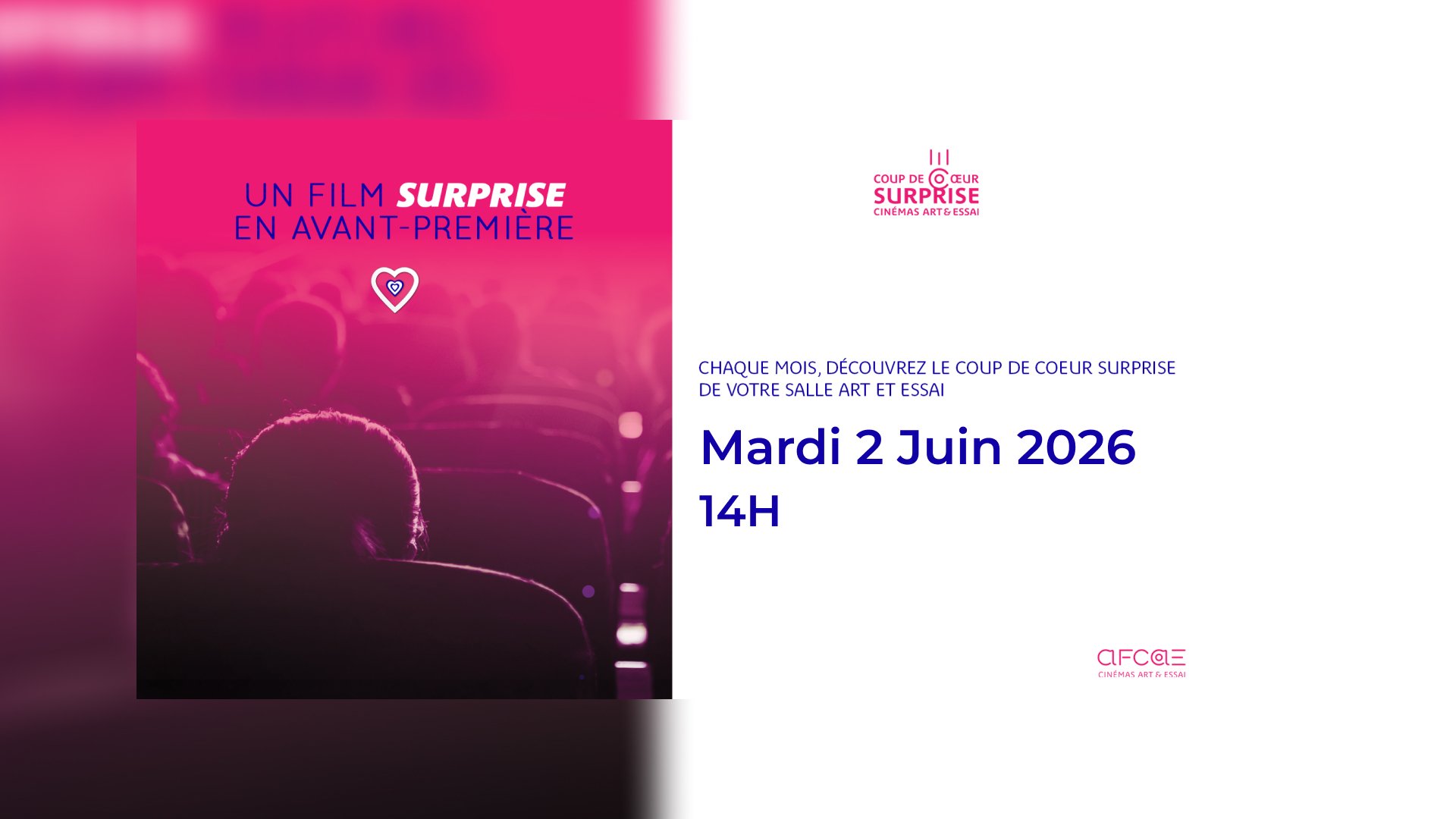 Avant-première surprise coup de coeur AFCAE