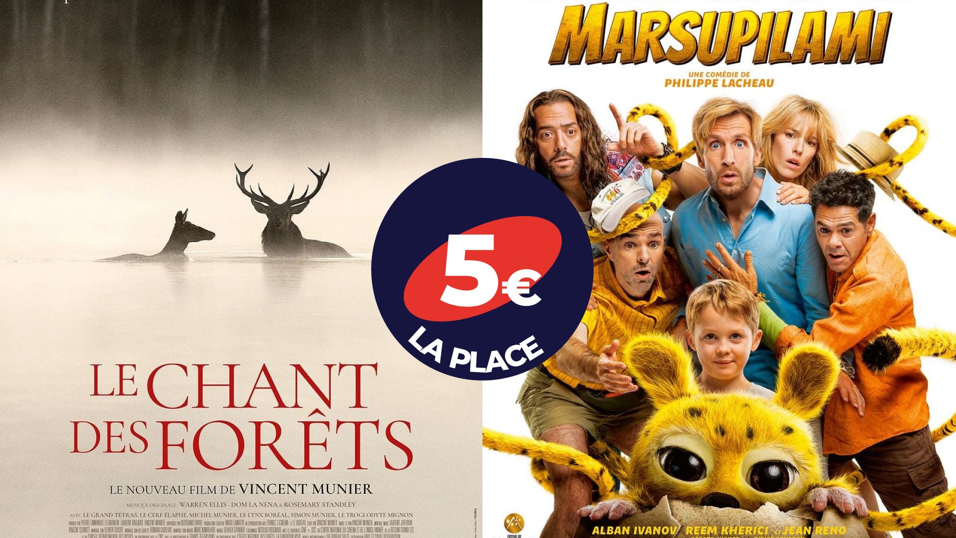 5€ pour Marsupilami et Le Chant des Forêts