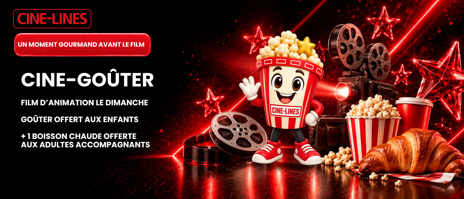 CINÉ-GOÛTER : Profite d'un moment gourmand avant ta séance ! 🍿🥐