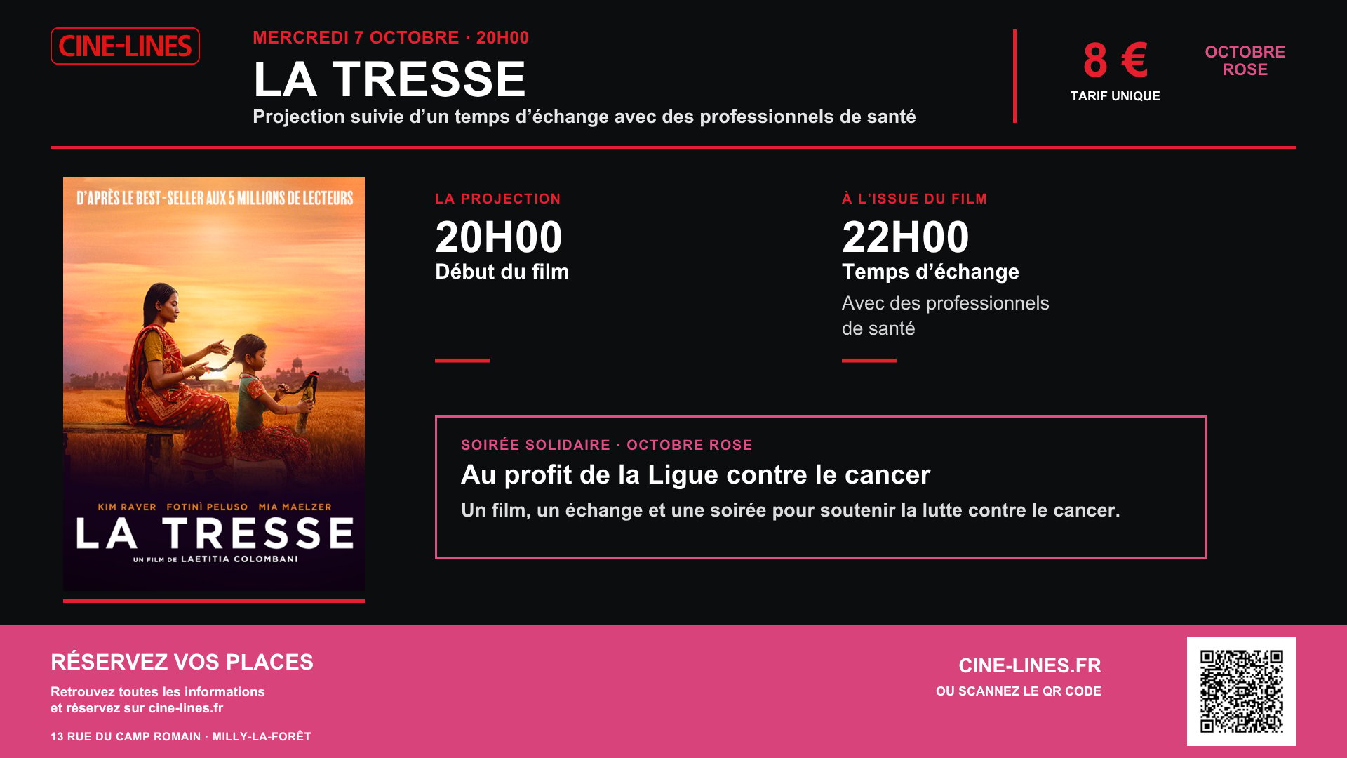 Octobre Rose - Projection du film La Tresse 