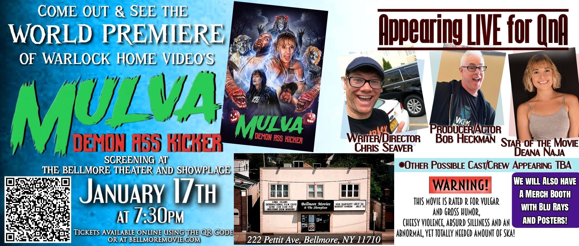 World Premiere of Warlock Home Videos MULVA: DEMON ASS KICKER