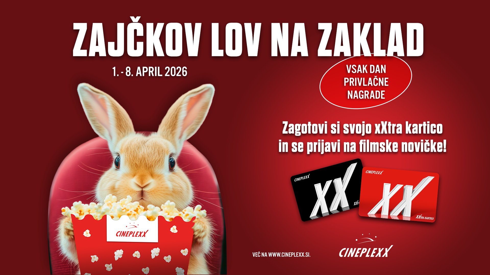 ZAJČKOV LOV ZA NAGRADAMI!