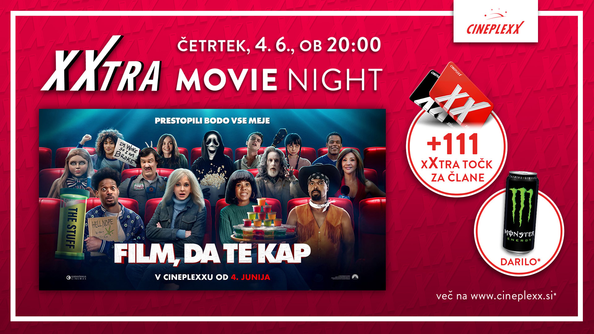 XXTRA MOVIE NIGHT: FILM, DA TE KAP
