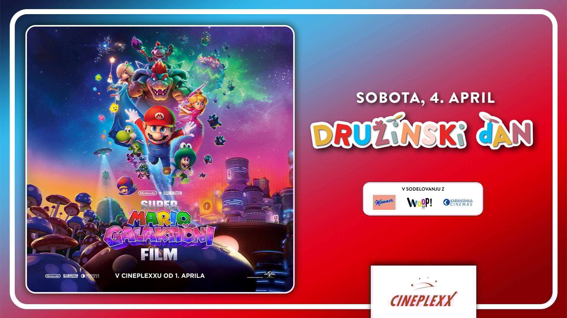 DRUŽINSKI DAN SUPER MARIO: GALAKTIČNI FILM