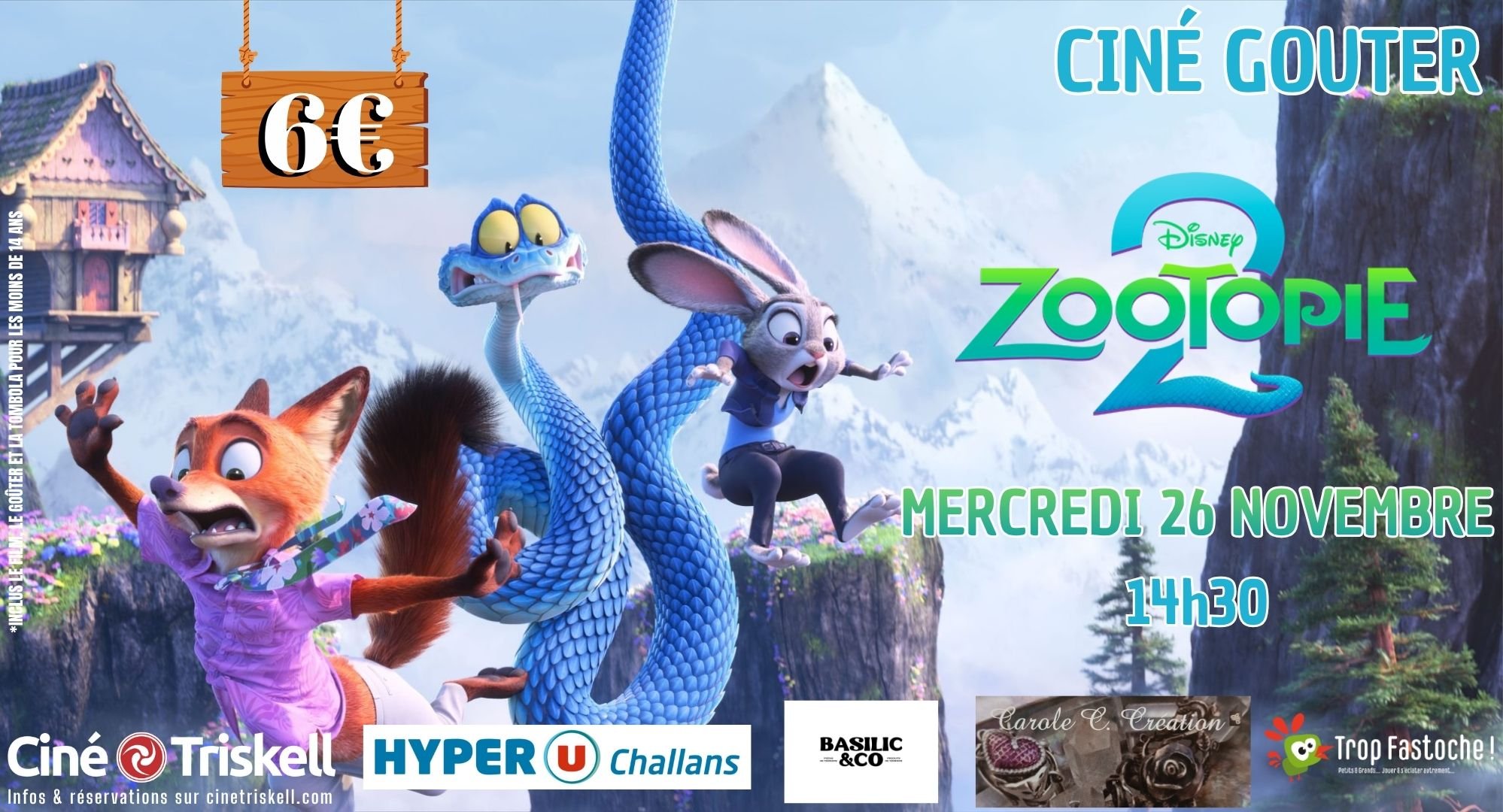 Ciné Goûter Zootopie 2