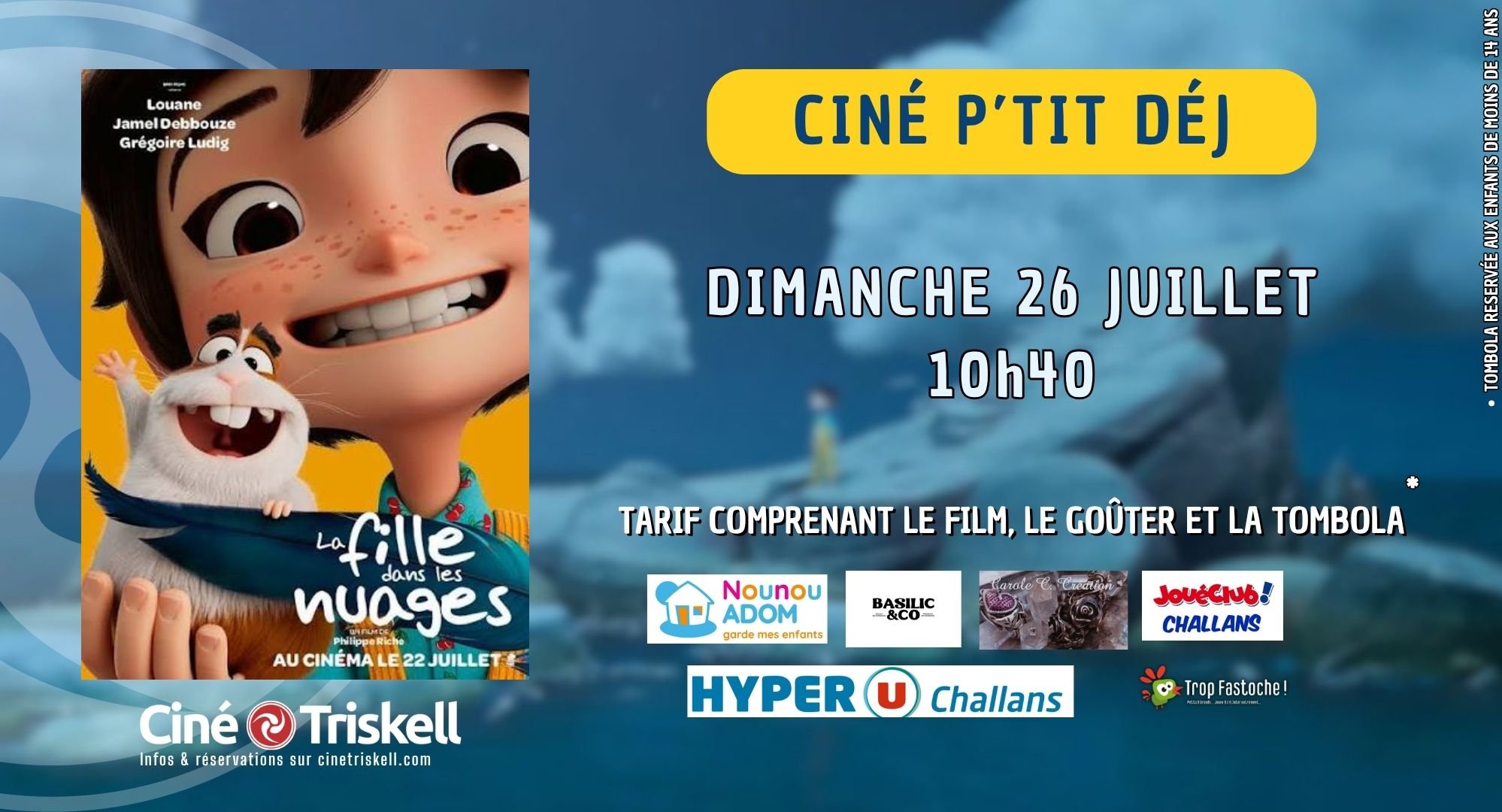 Ciné P'tit Déj La fille dans les nuages