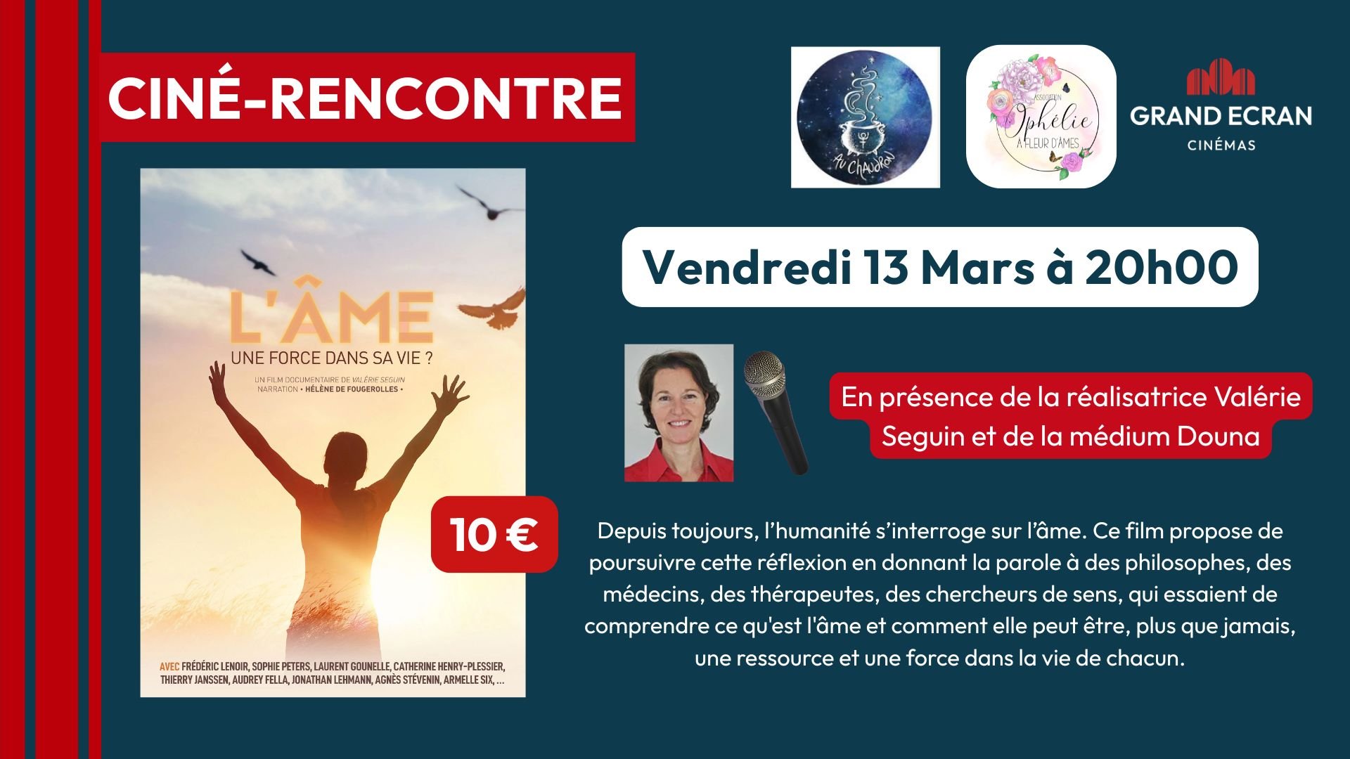 🎤 "L'âme : une force dans la vie ?" en présence de la réalisatrice