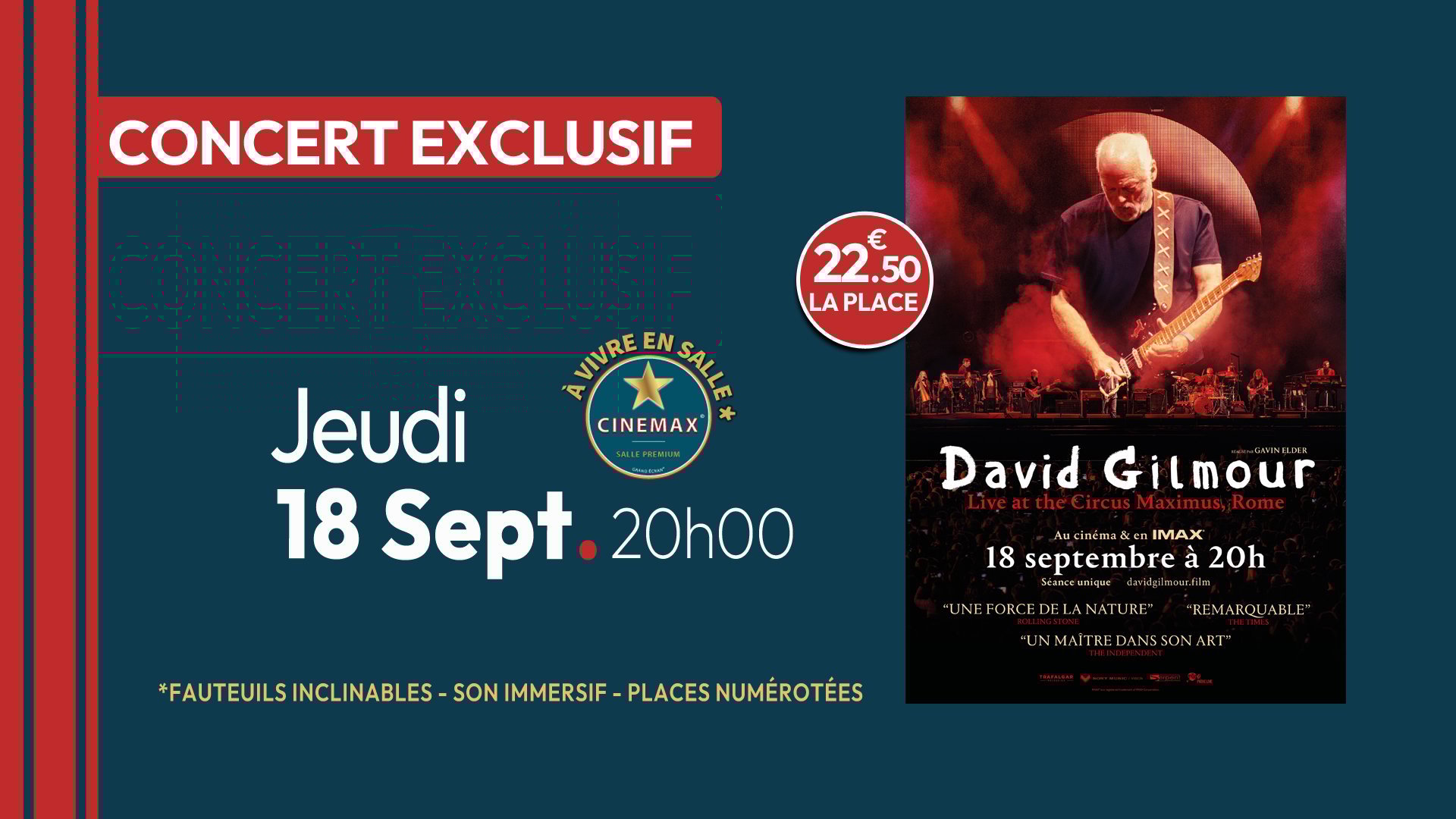 David Gilmour live at the Circus Maximus