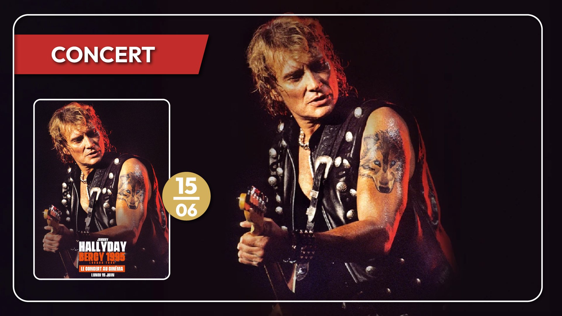 JOHNNY HALLYDAY, LORADA TOUR - BERCY 1995