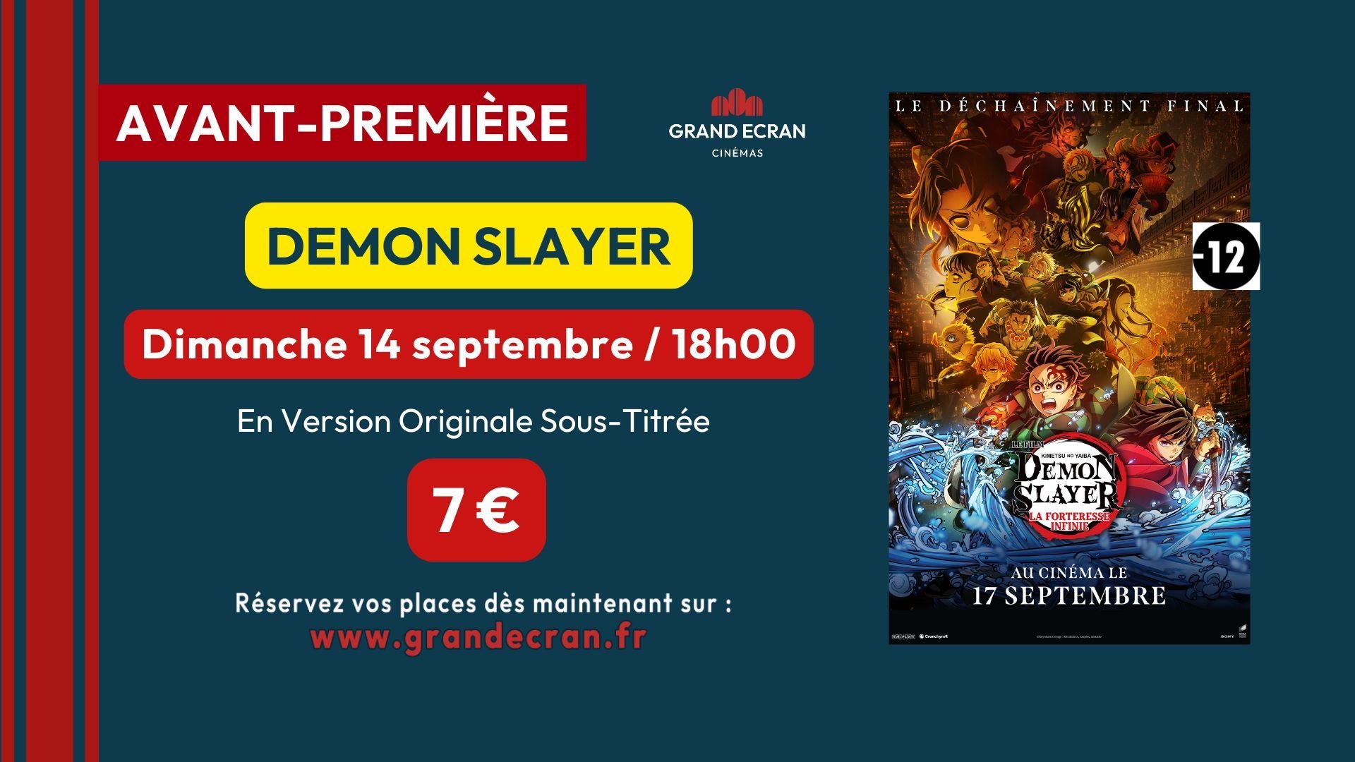AVP Demon Slayer: Kimetsu no Yaiba La Forteresse Infinie Film 1