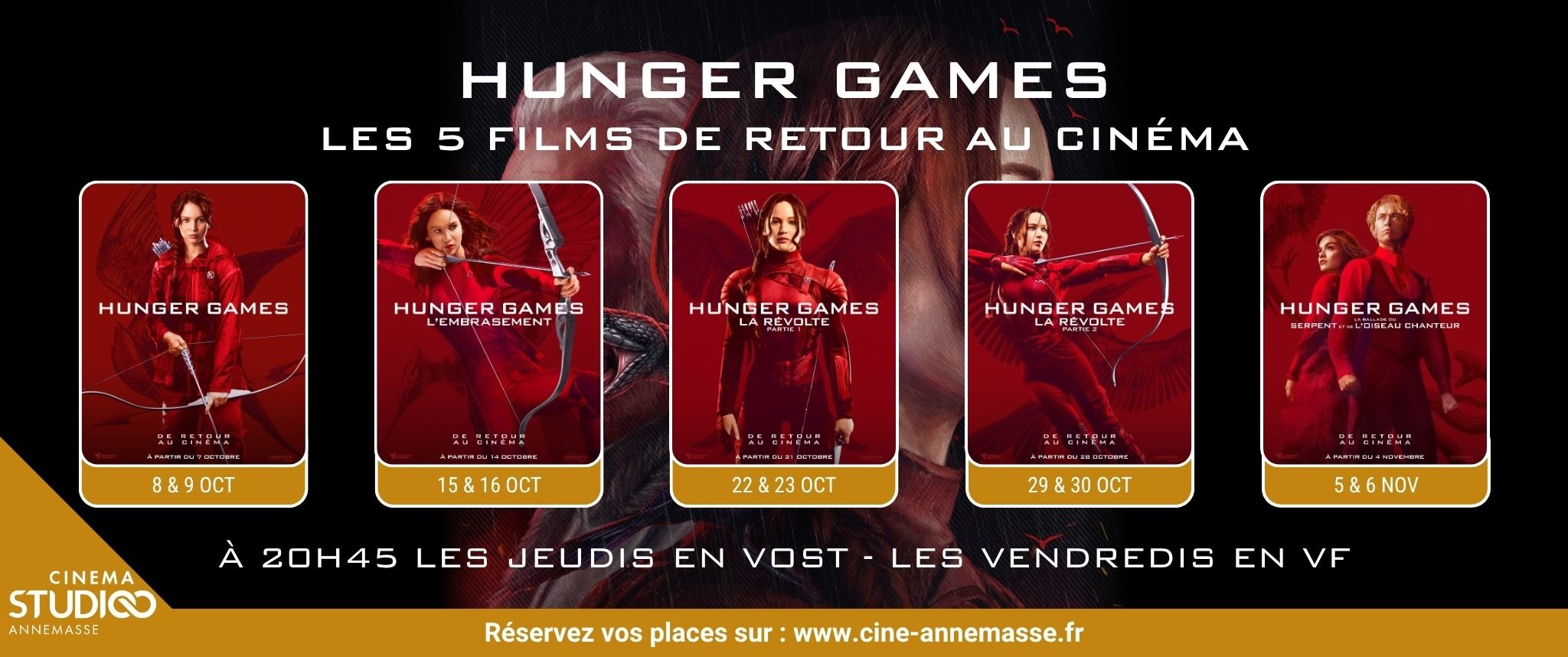 🔥 Hunger Games : les 5 films de retour en salle