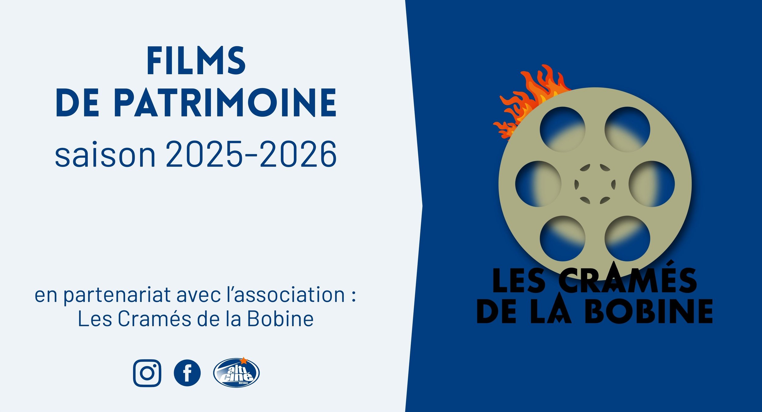programmation hebdomadaire de "Les Cramés de la Bobine"