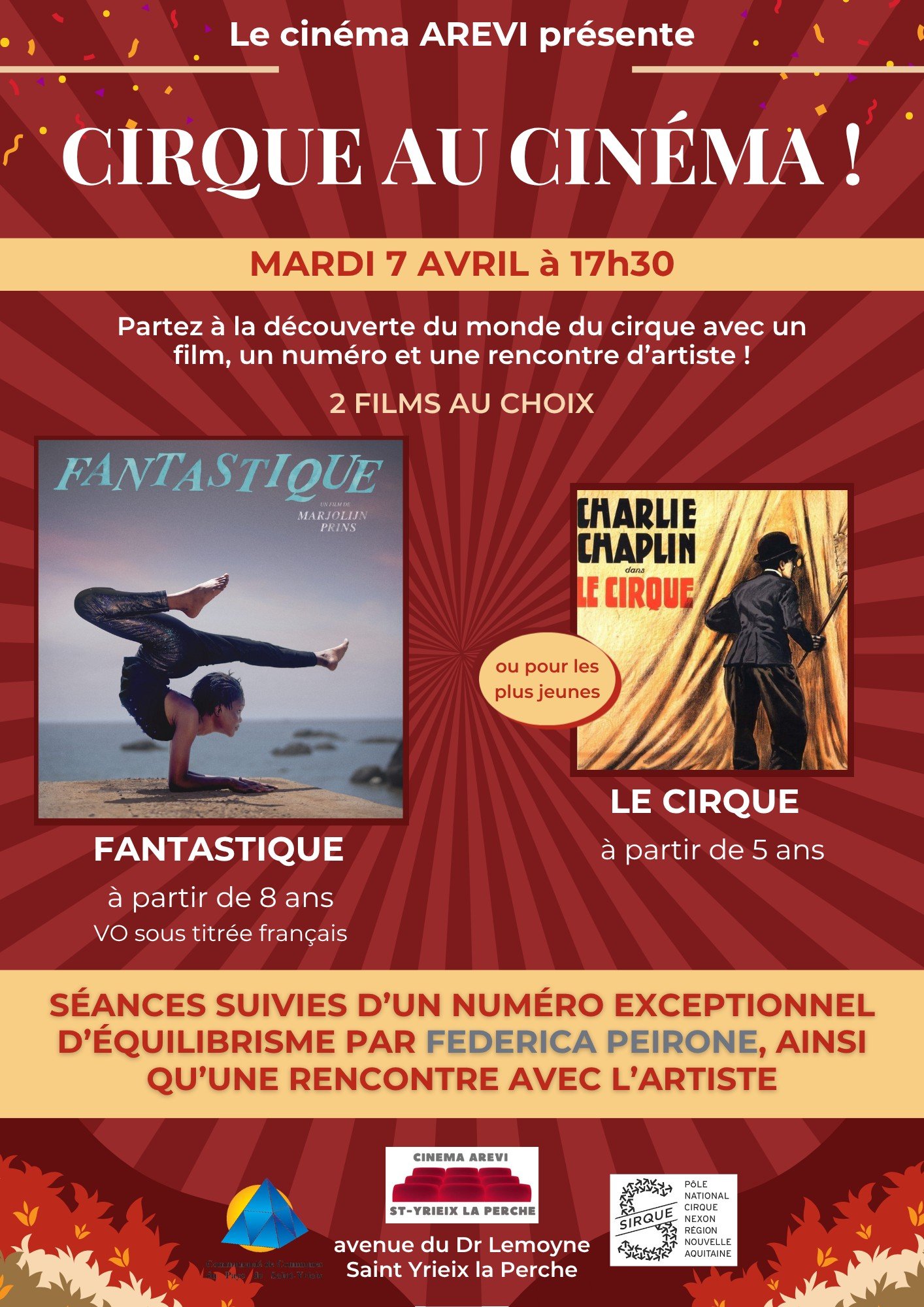Séance spéciale: CIRQUE AU CINEMA !