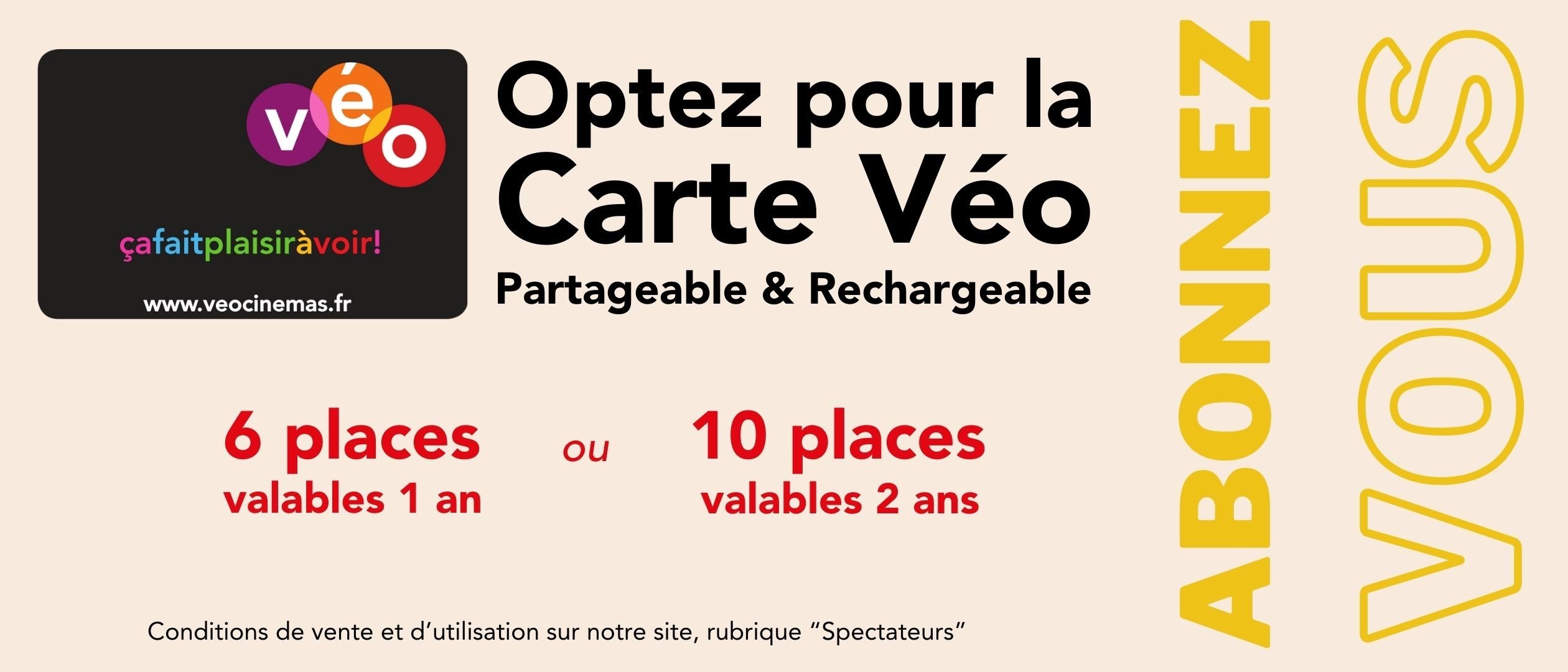 Optez pour la carte Véo
