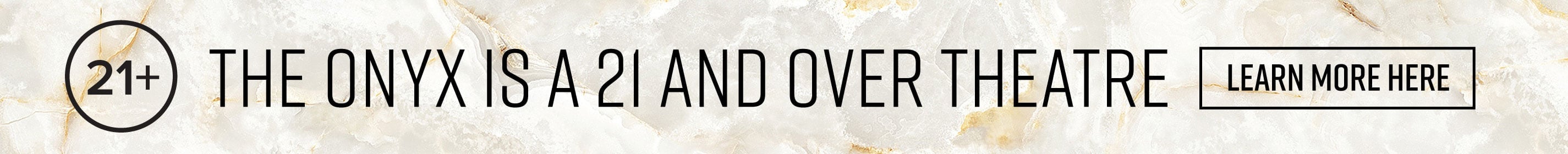 21 and over banner