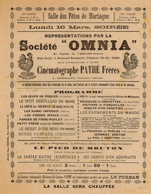 cprogramme cinéma 1907