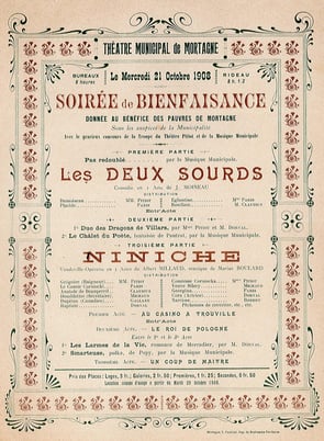 programme 1909 SOIREE BIENFAISANCE