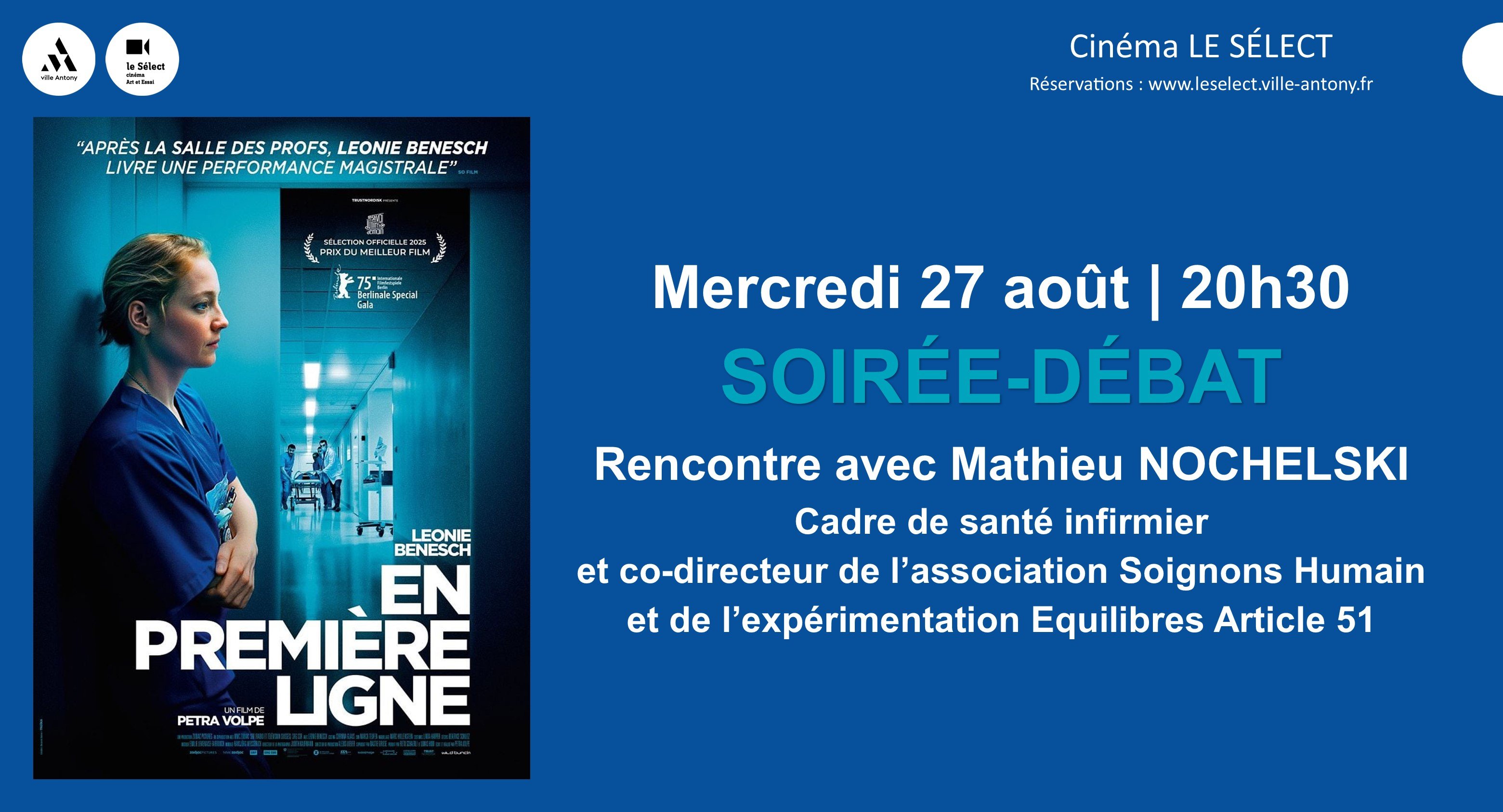 Soirée-débat EN PREMIERE LIGNE