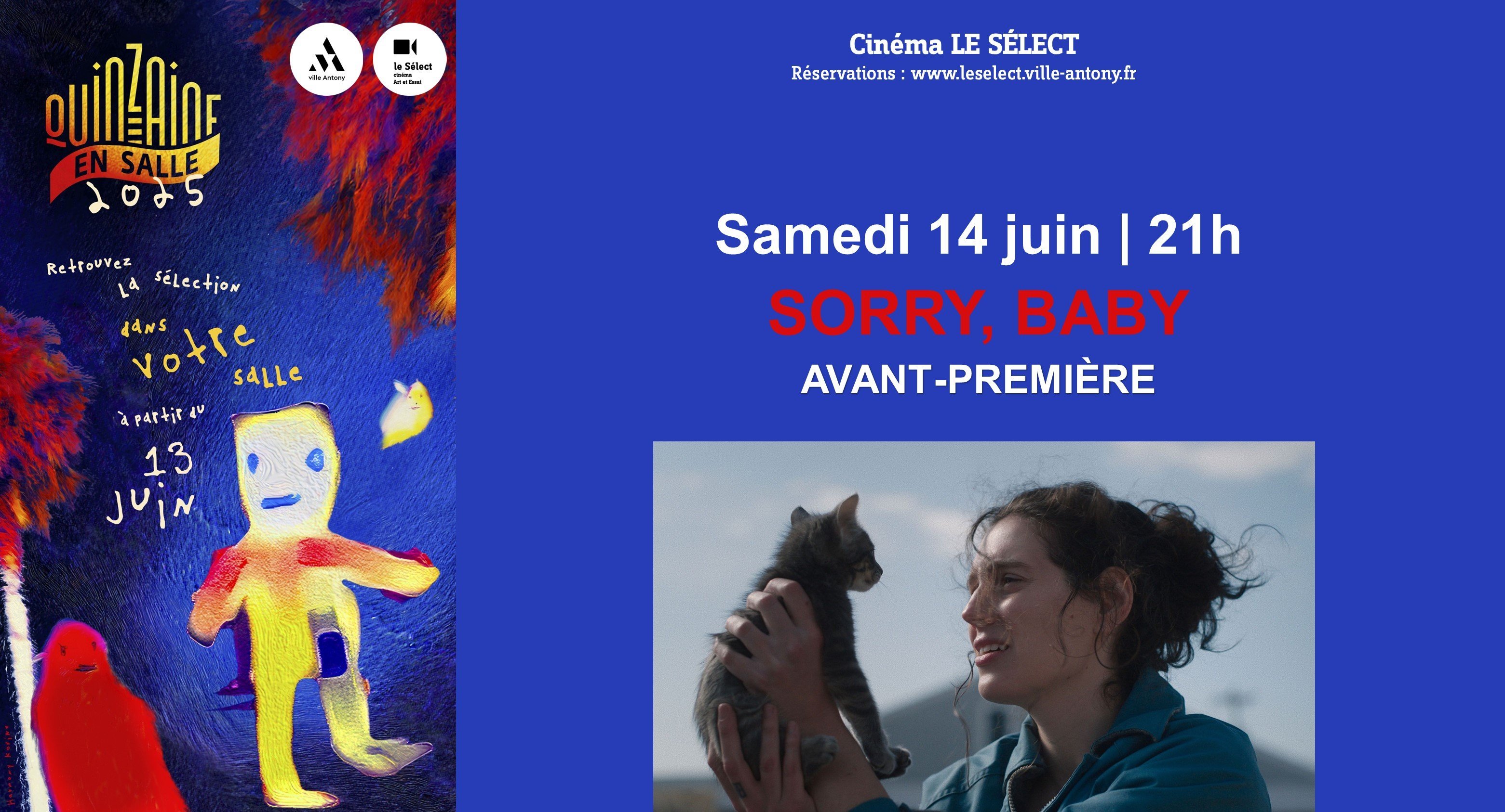 La Quinzaine en salle SORRY, BABY