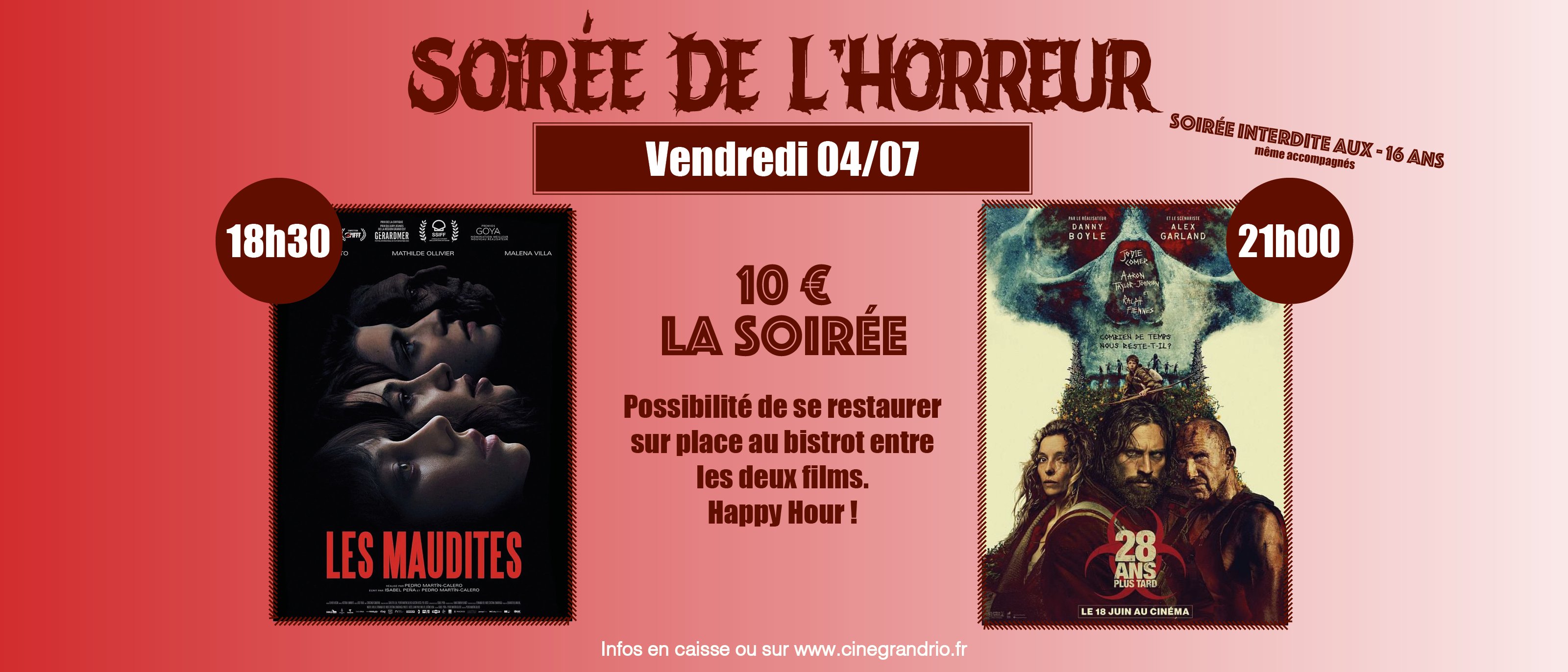 L'ÉTÉ DE L'HORREUR : Les Maudites & 28 ans plus tard
