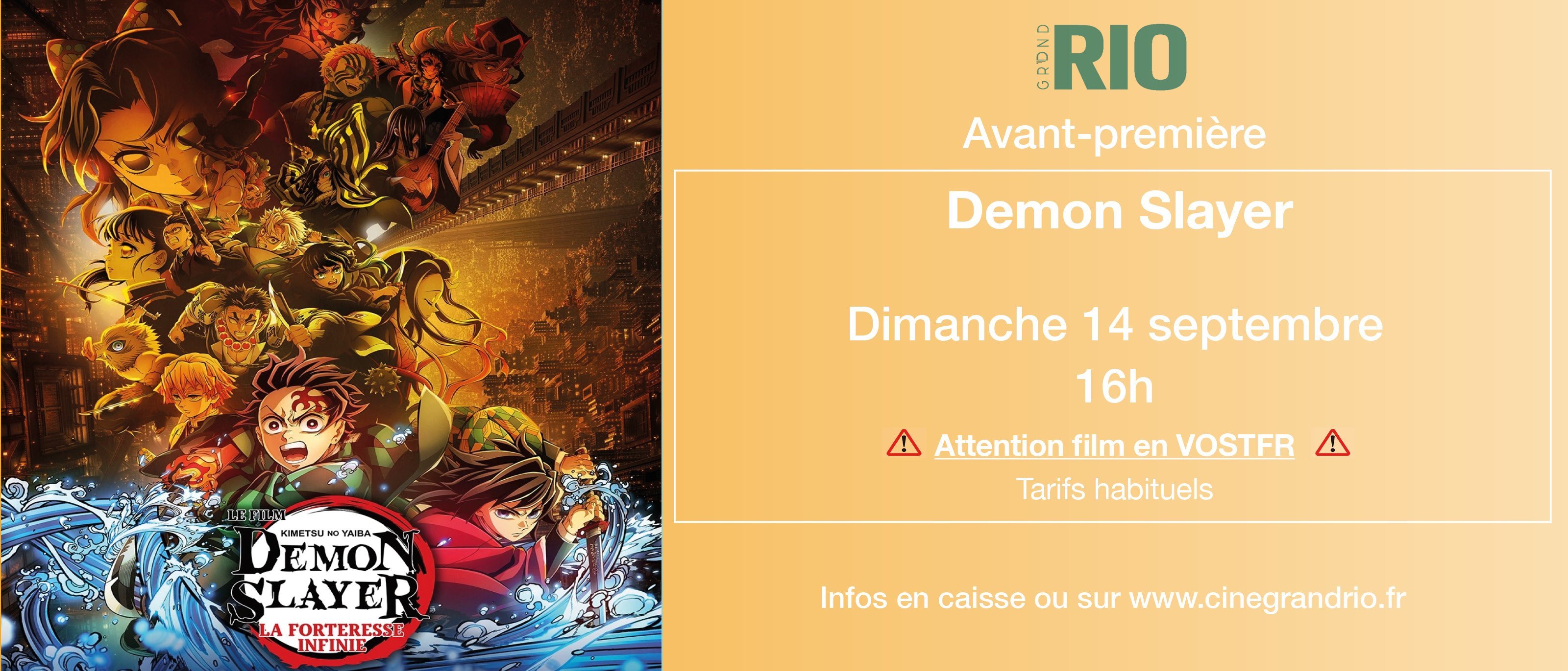 Avant-Première : Demon Slayer - La forteresse infinie