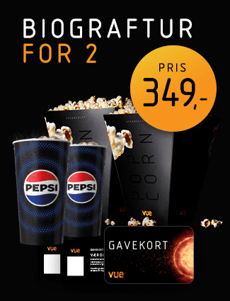 Biograftur for 2 - Pris 349 kr.